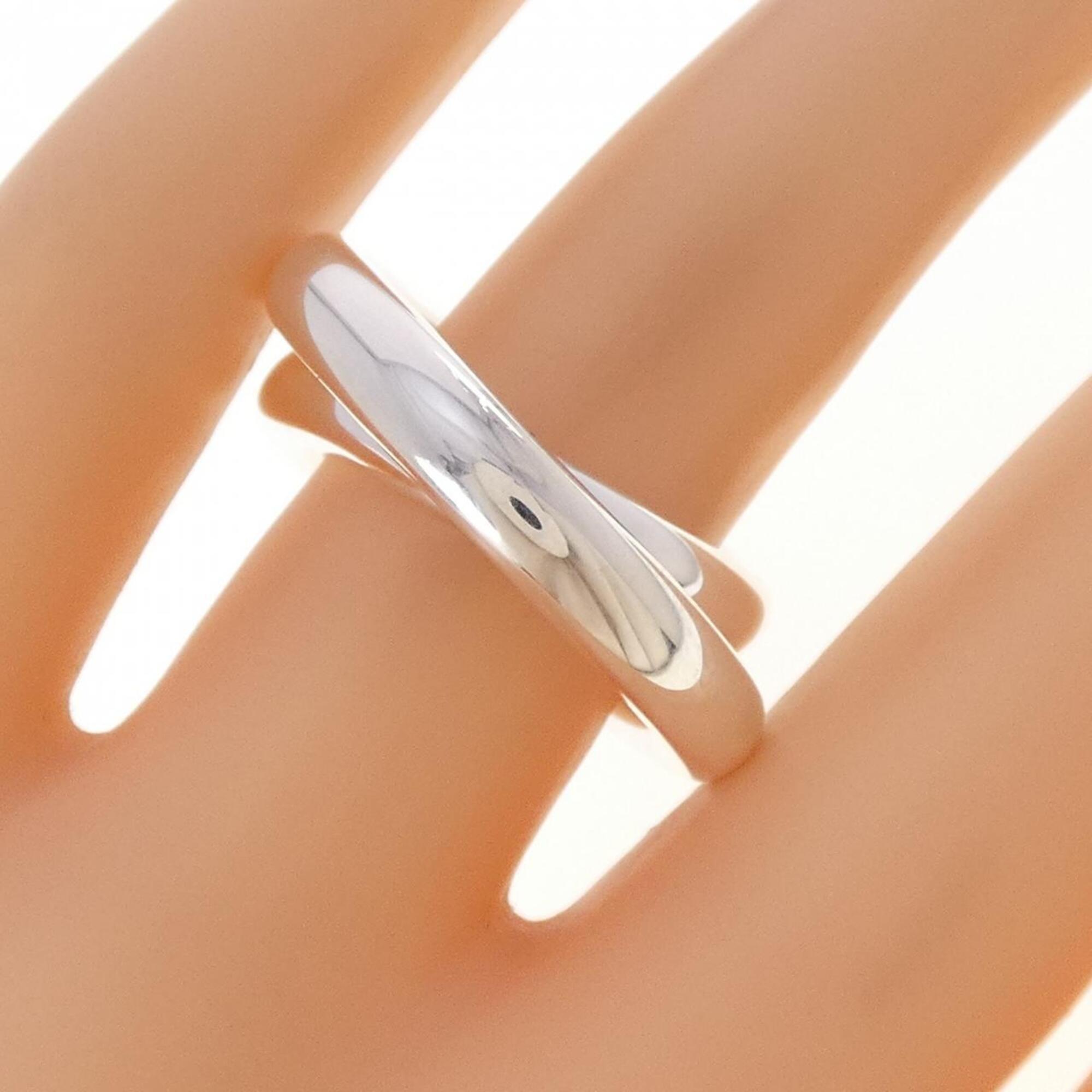 Hermes Silver 925 Band Ring (Pre-Owned)