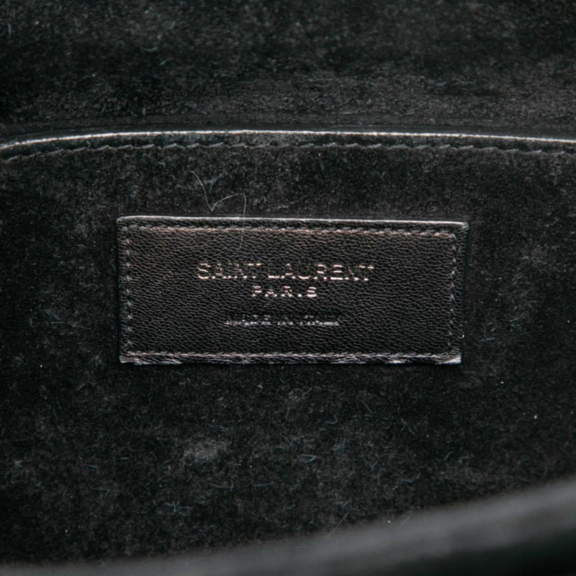 Saint Laurent Black Leather Handbag Shoulder Bag (Pre-Owned)