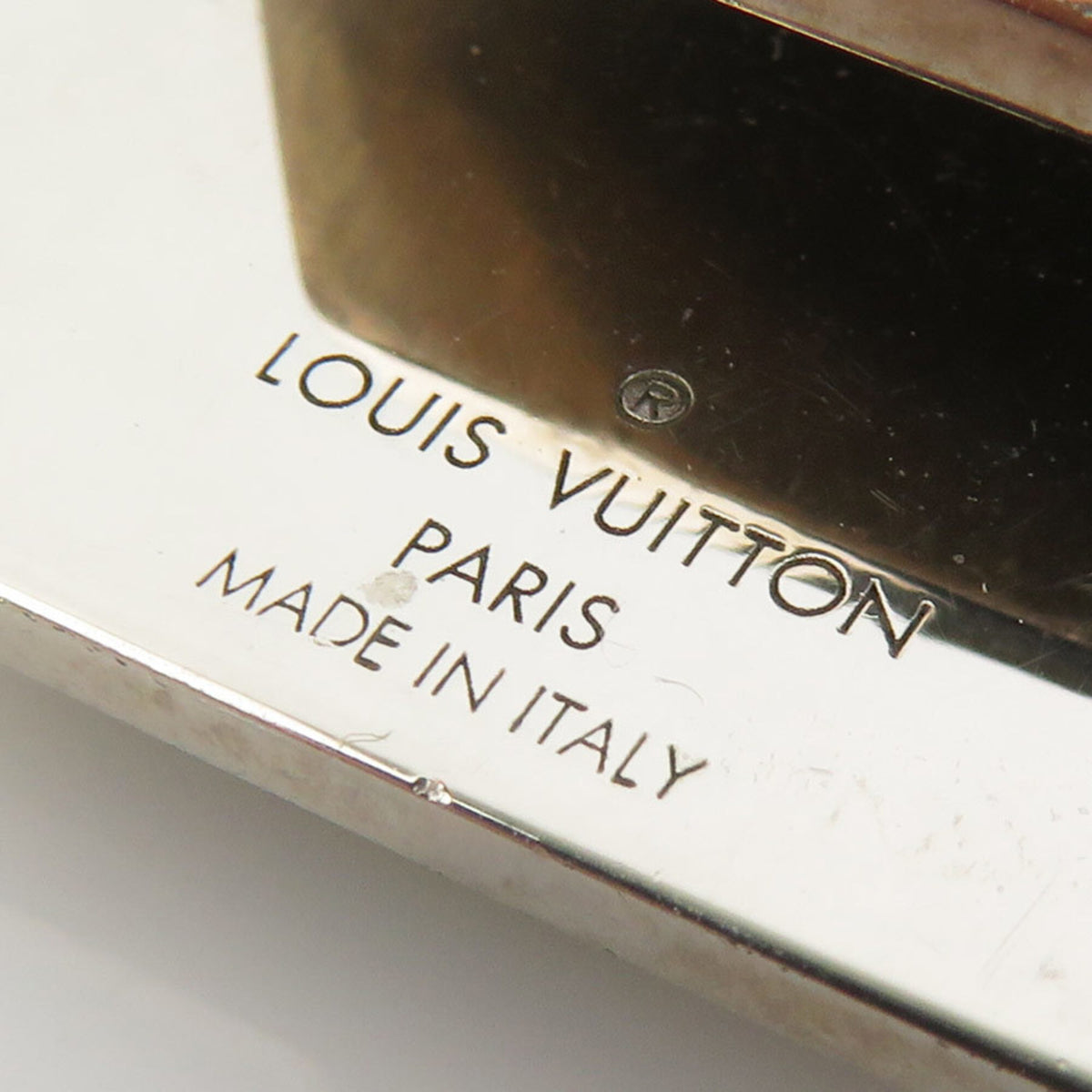 Louis Vuitton Silver Black Metal Money Clip (Pre-Owned)