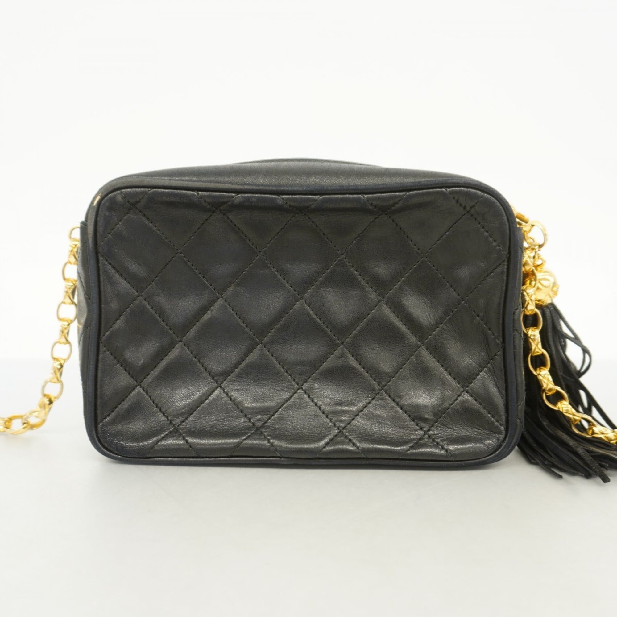 Chanel Black Leather Shoulder Bag (Pre-Owned)