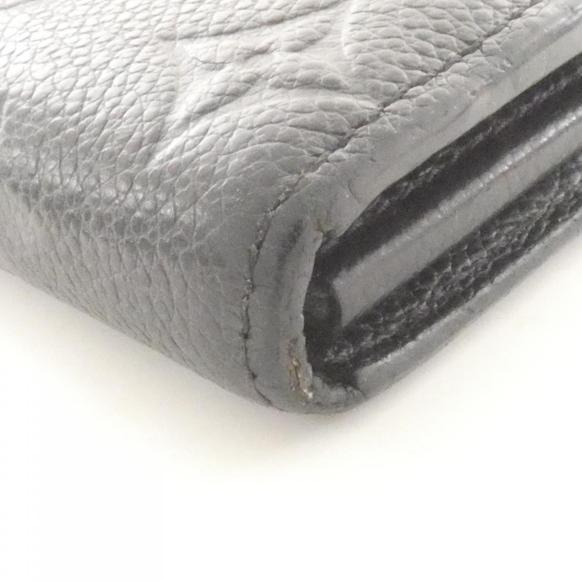 Louis Vuitton Monogram Empreinte Black Leather Long Wallet (Bi-Fold) (Pre-Owned)