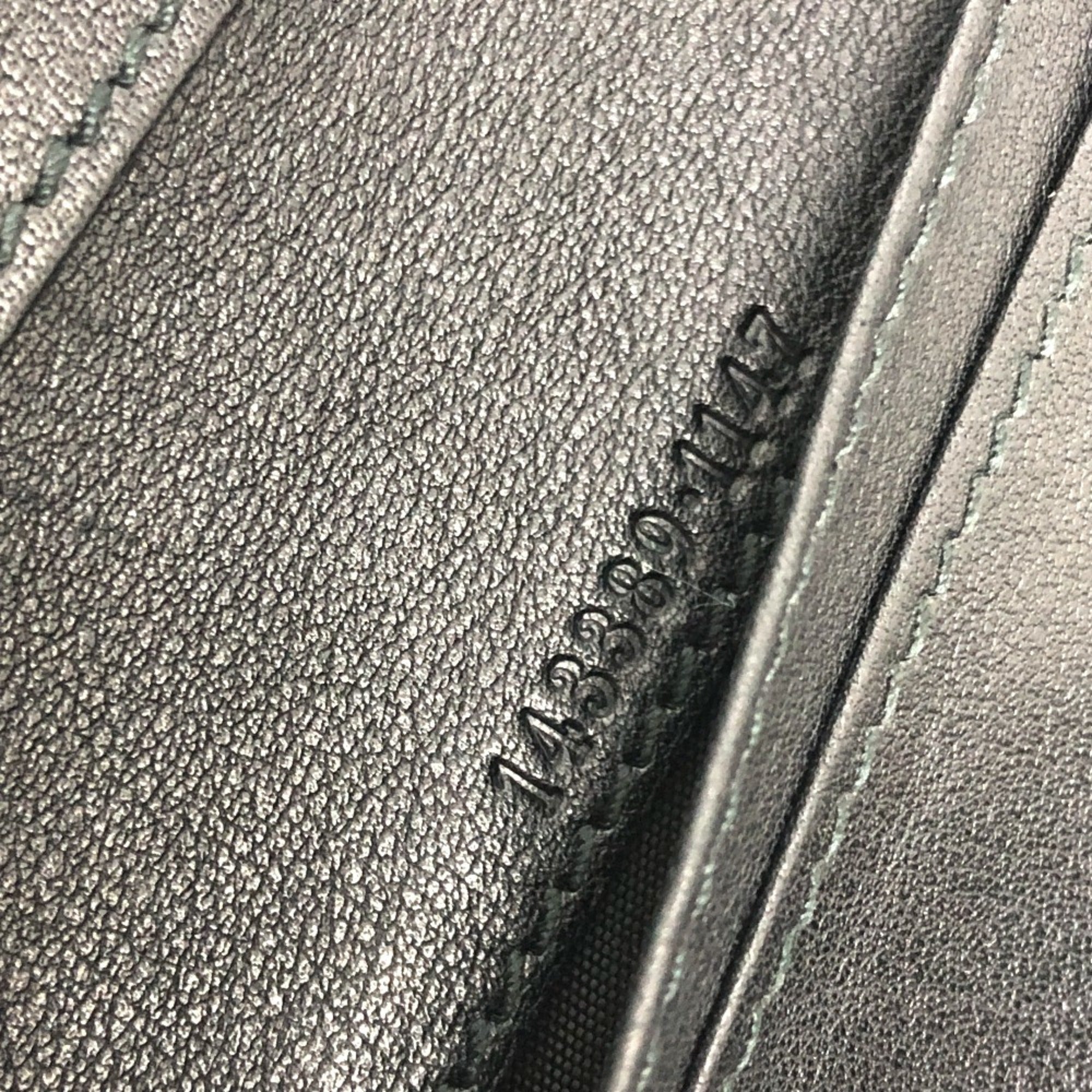 Gucci Black Leather Long Wallet (Bi-Fold) (Pre-Owned)