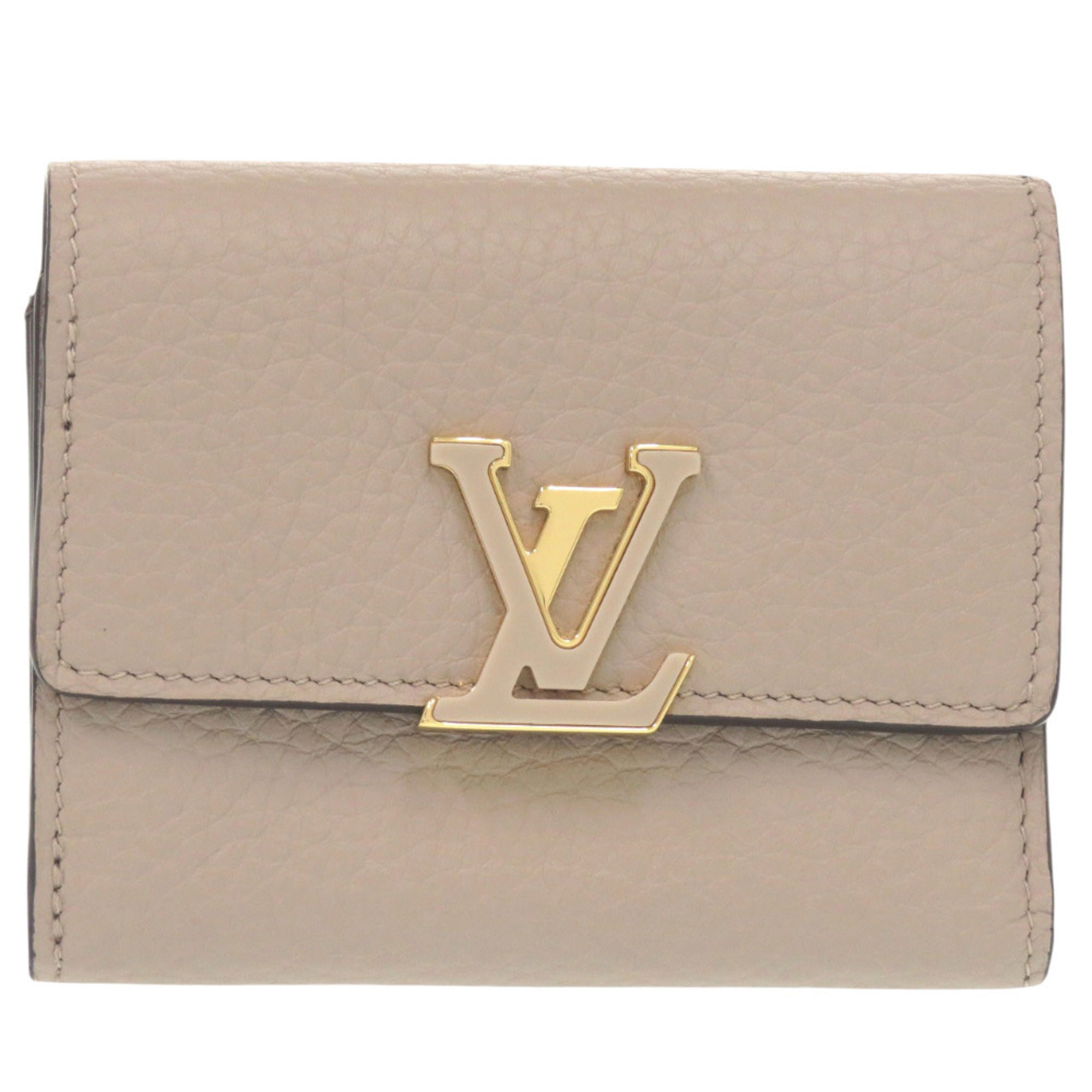 Louis Vuitton Galle Leather Wallet (Tri-Fold) (Pre-Owned)