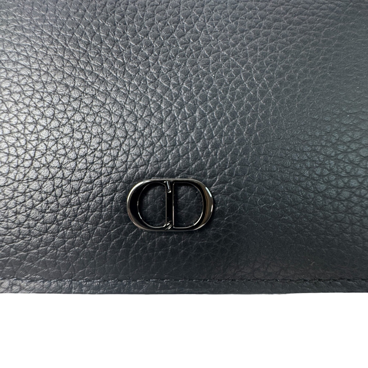 Christian Dior Black Leather Coin Purse/Coin Case (Pre-Owned)