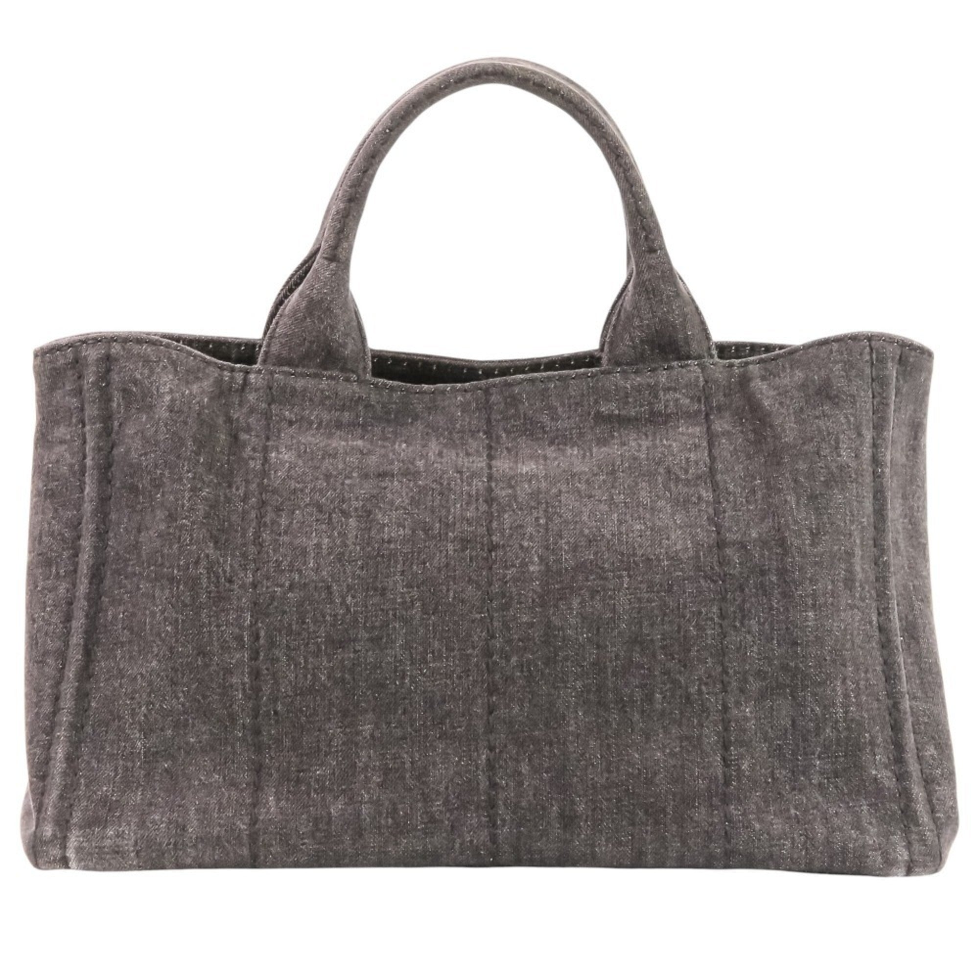 Prada Black Canapa Tote Bag (Pre-Owned)