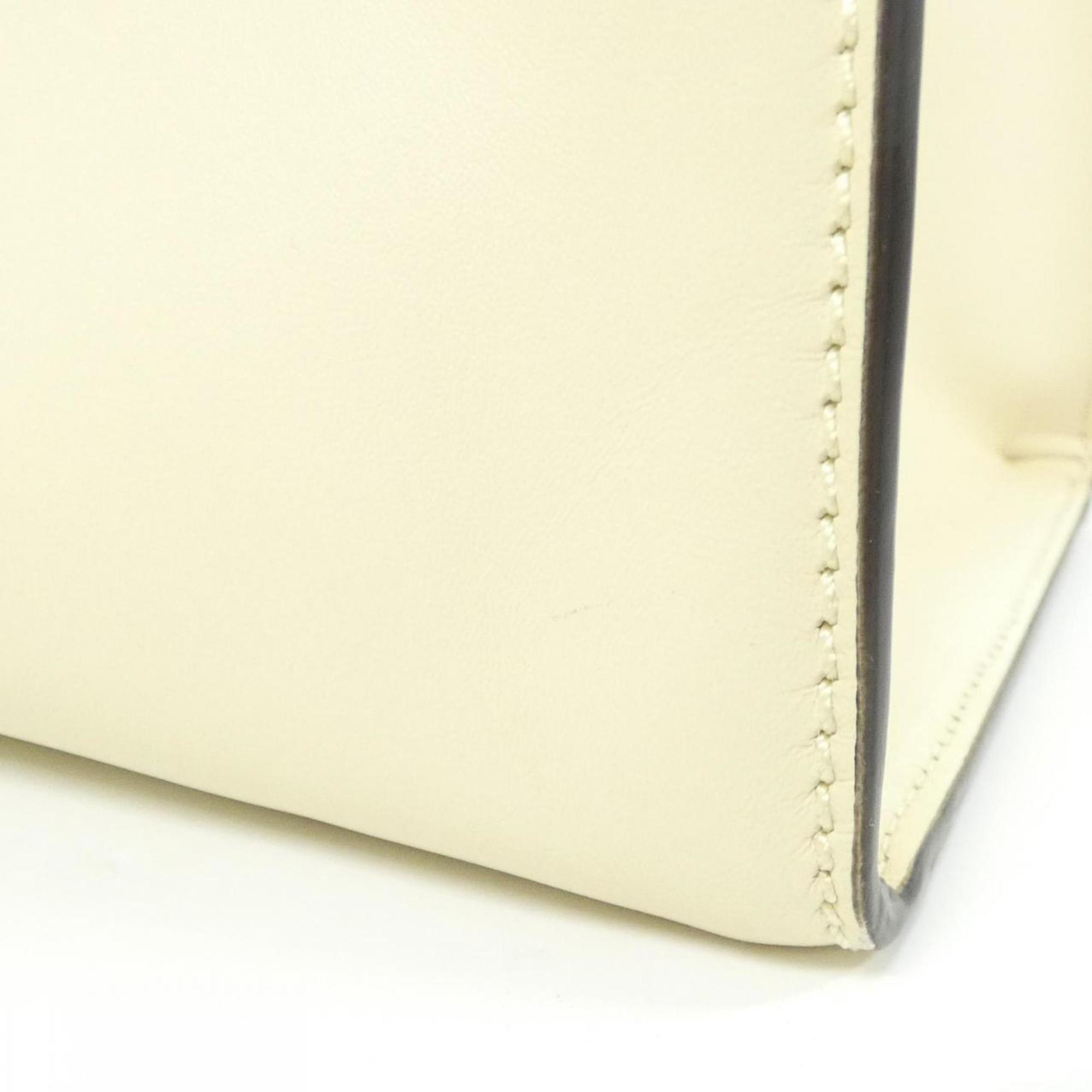 Fendi White Leather Handbag (Pre-Owned)