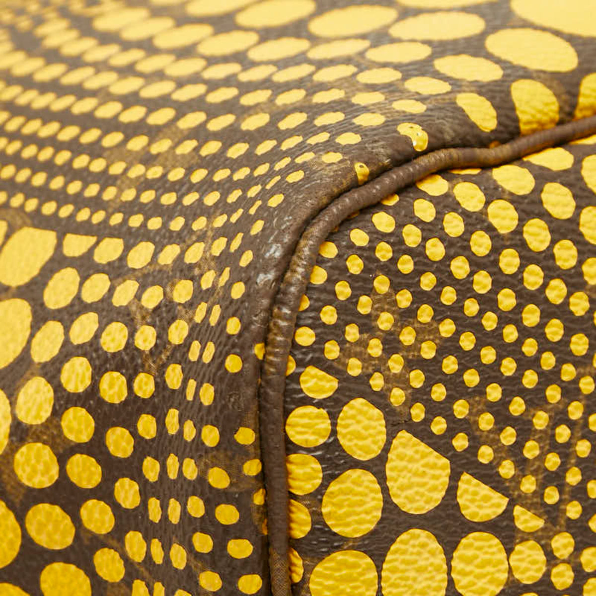 Louis Vuitton Brown Jaune Yellow Pvc Leather Shoulder Bag Tote Bag (Pre-Owned)