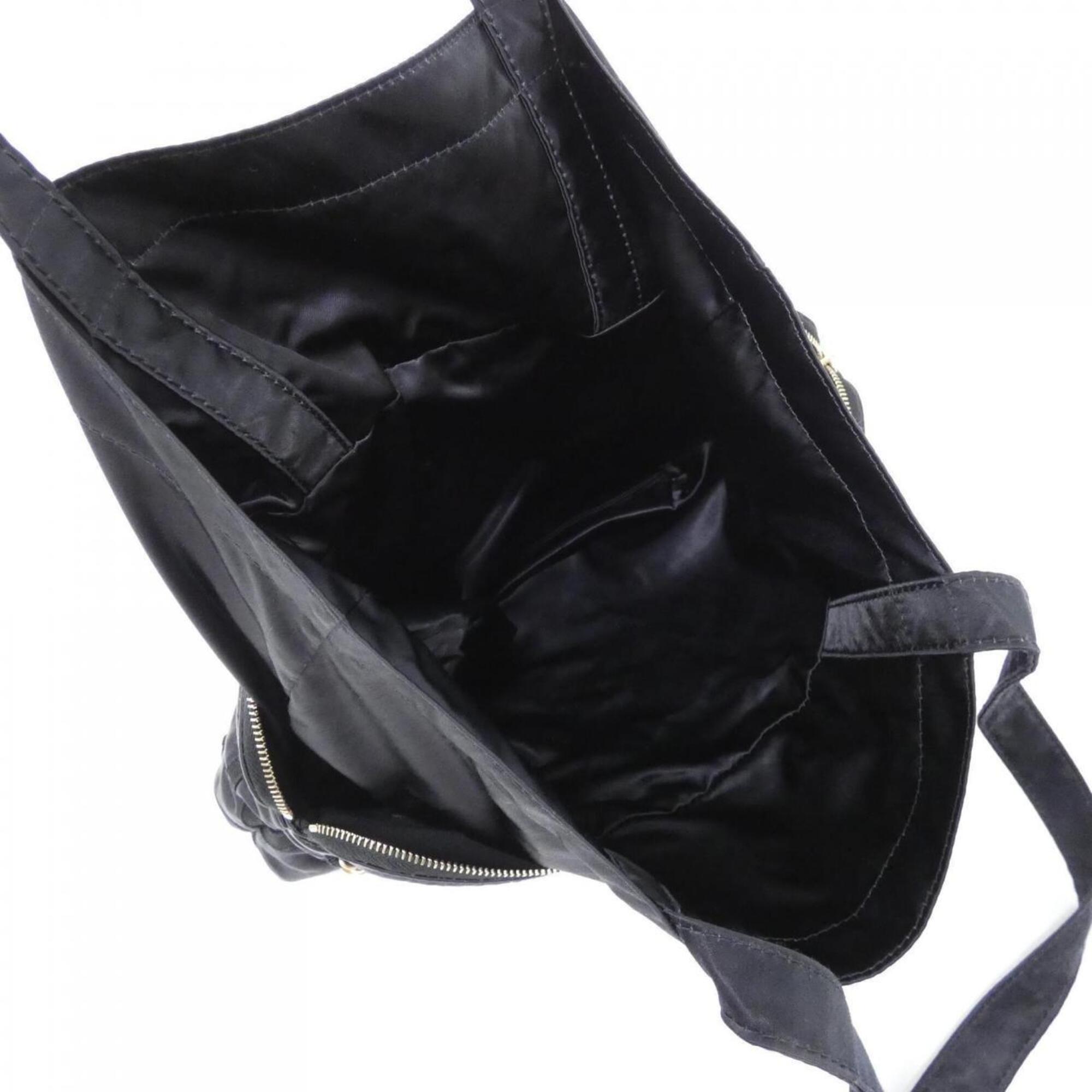 Chanel Black Nylon Handbag (Pre-Owned)