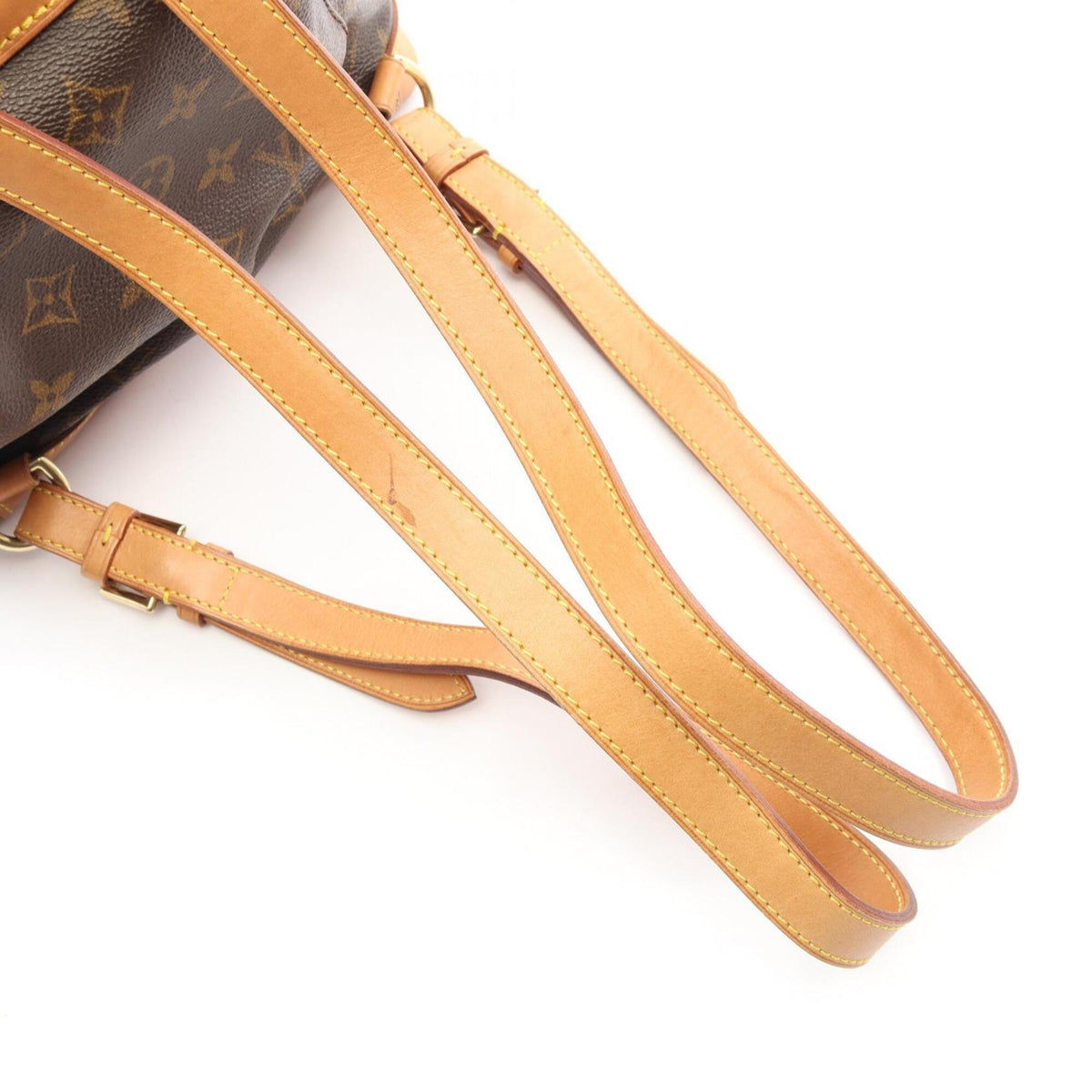 Louis Vuitton Brown Monogram Coated Canvas Leather Backpack (Pre-Owned)