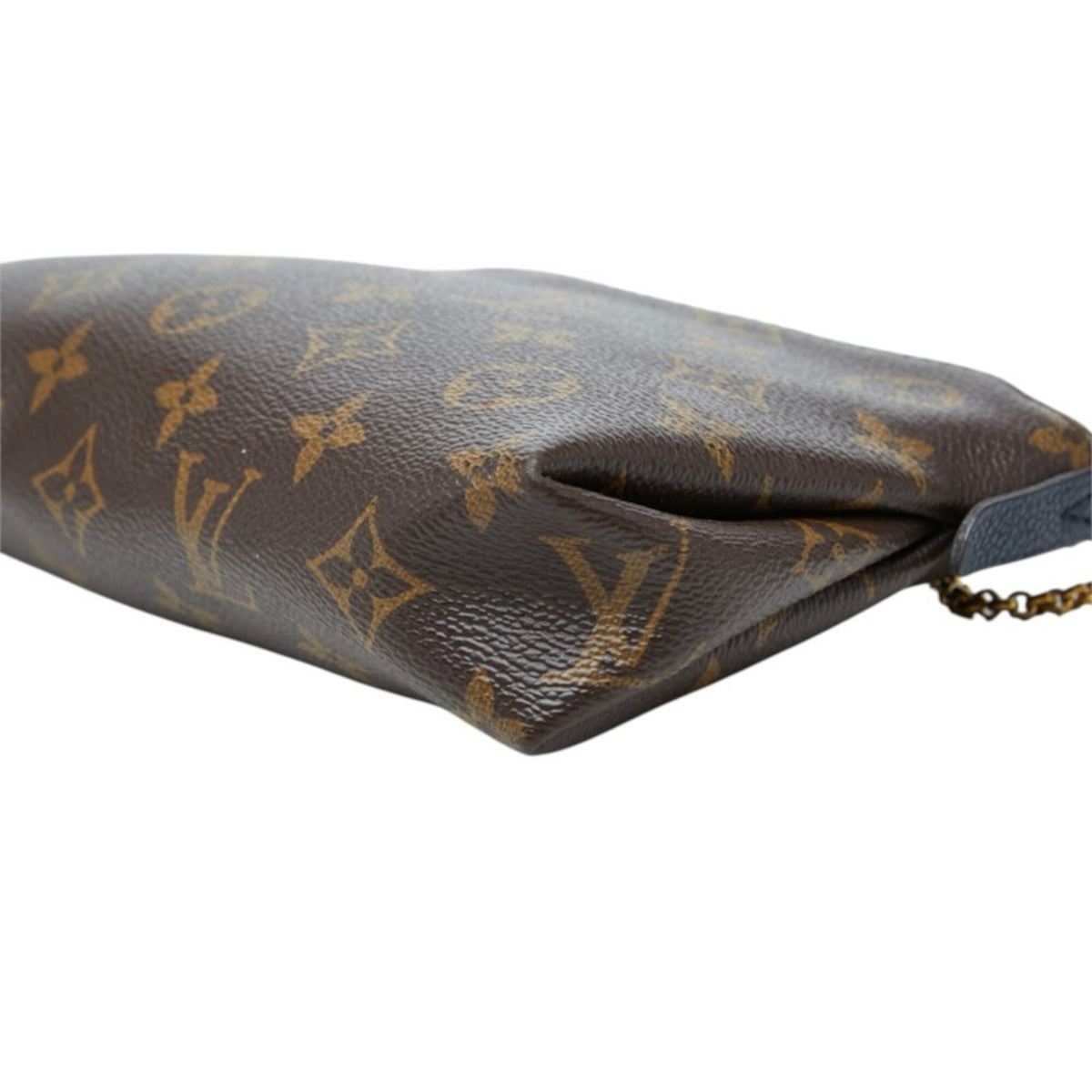 Louis Vuitton Brown Navy Navy Blue Pvc Leather Handbag Pouch Shoulder Bag (Pre-Owned)