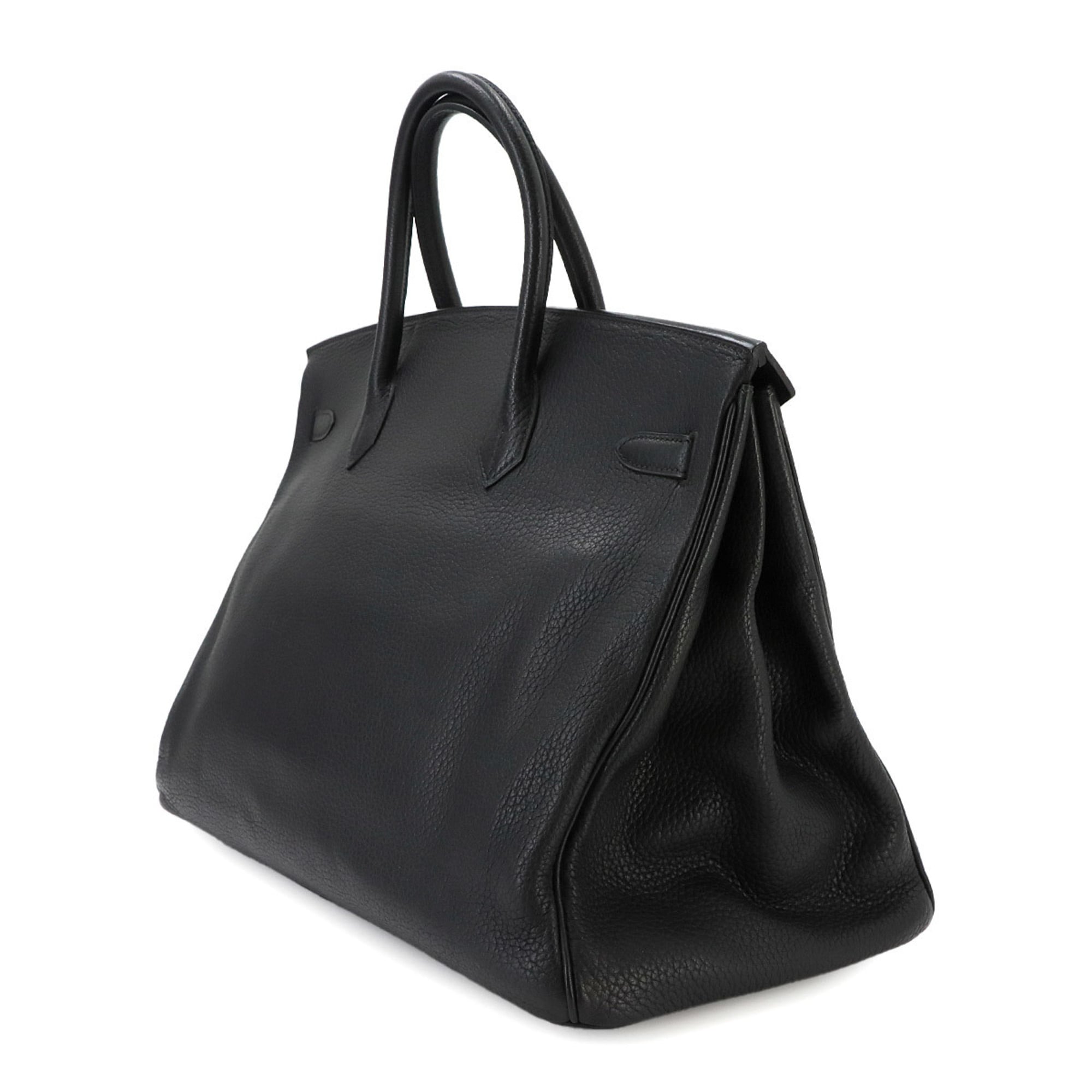 Hermes Black Togo Leather Handbag (Pre-Owned)