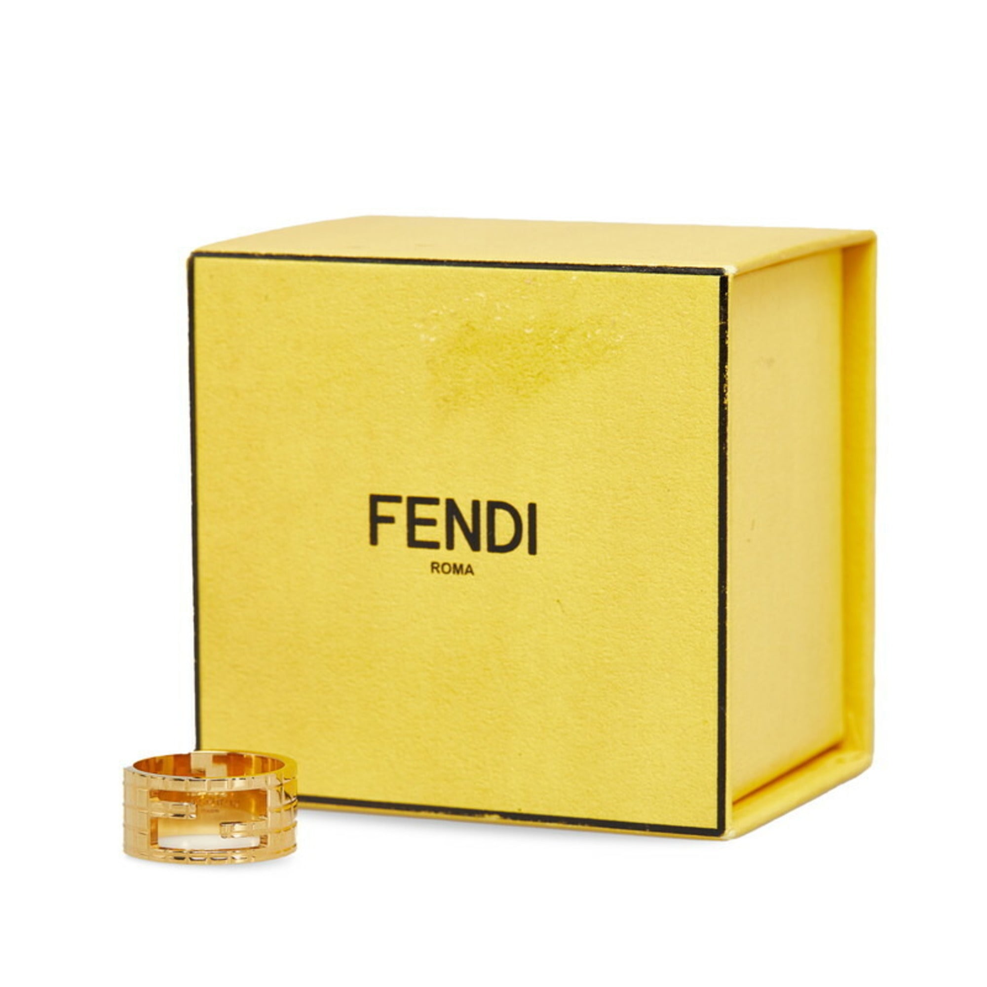 Fendi Gold Band Ring (Pre-Owned)