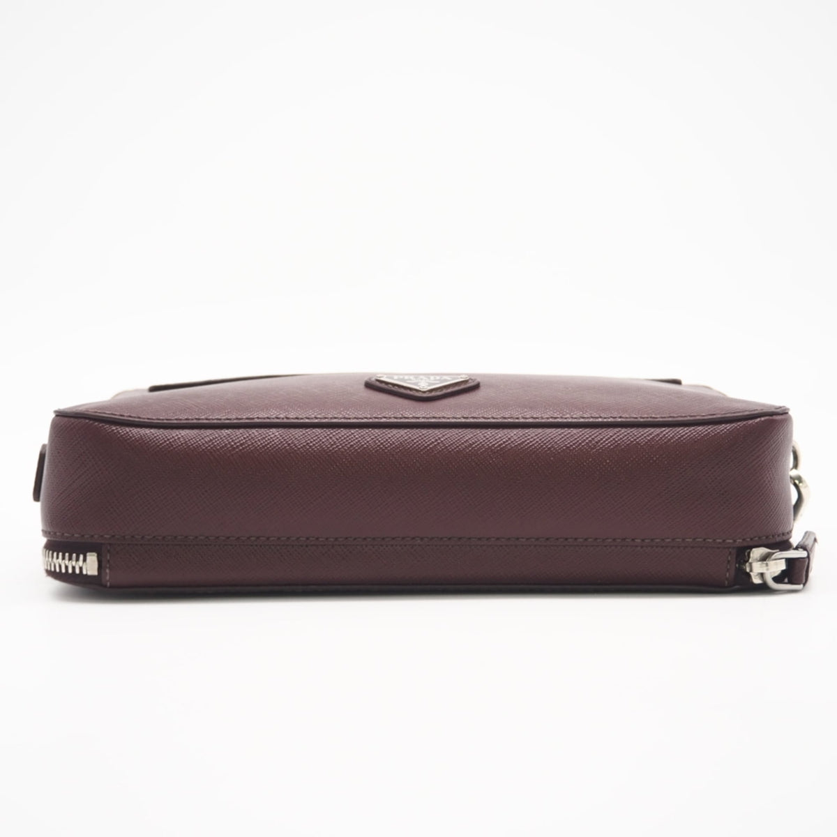 Prada Brown Leather Clutch Bag (Pre-Owned)