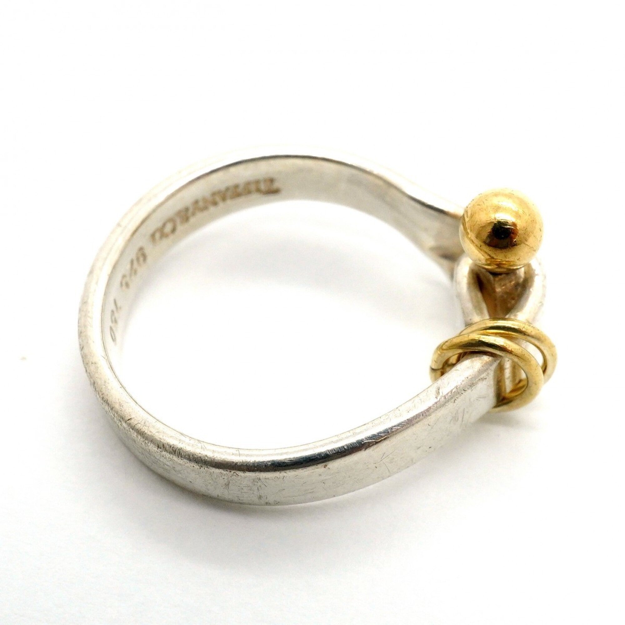 Tiffany Yellow Gold (18K) Silver 925 Band Ring (Pre-Owned)