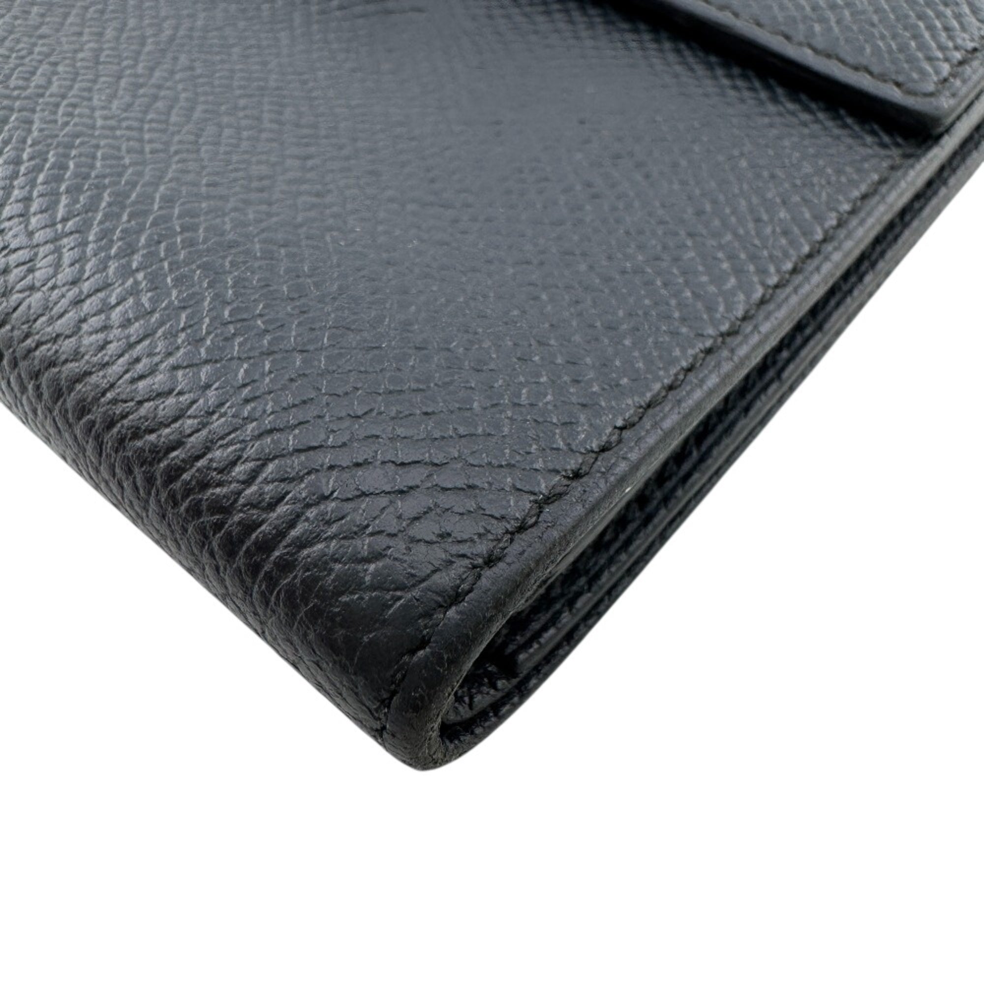 Hermes Blue Indigo Epsom Leather Wallet (Tri-Fold) (Pre-Owned)