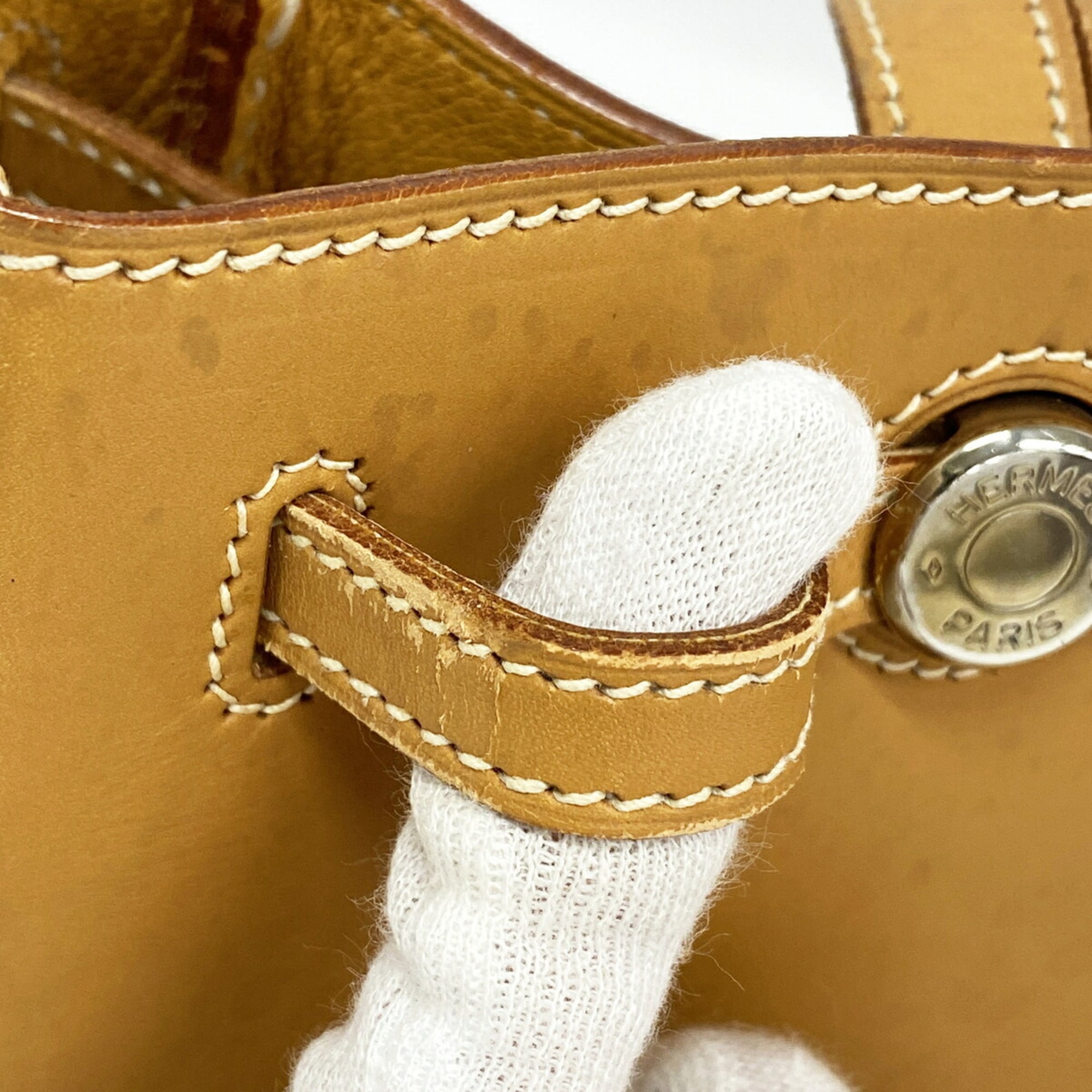Hermes Natural Vache Leather Tote Bag (Pre-Owned)