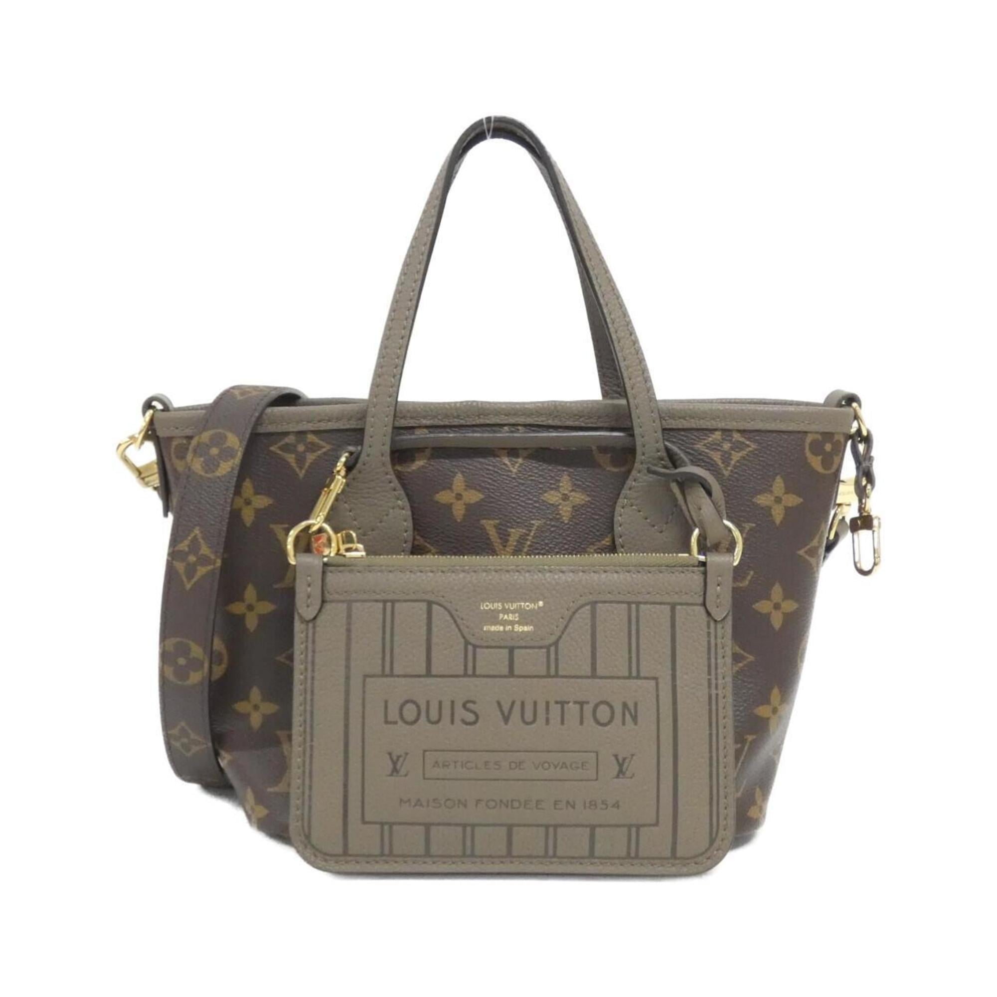 Louis Vuitton Brown Coated Canvas Leather Handbag (Pre-Owned)