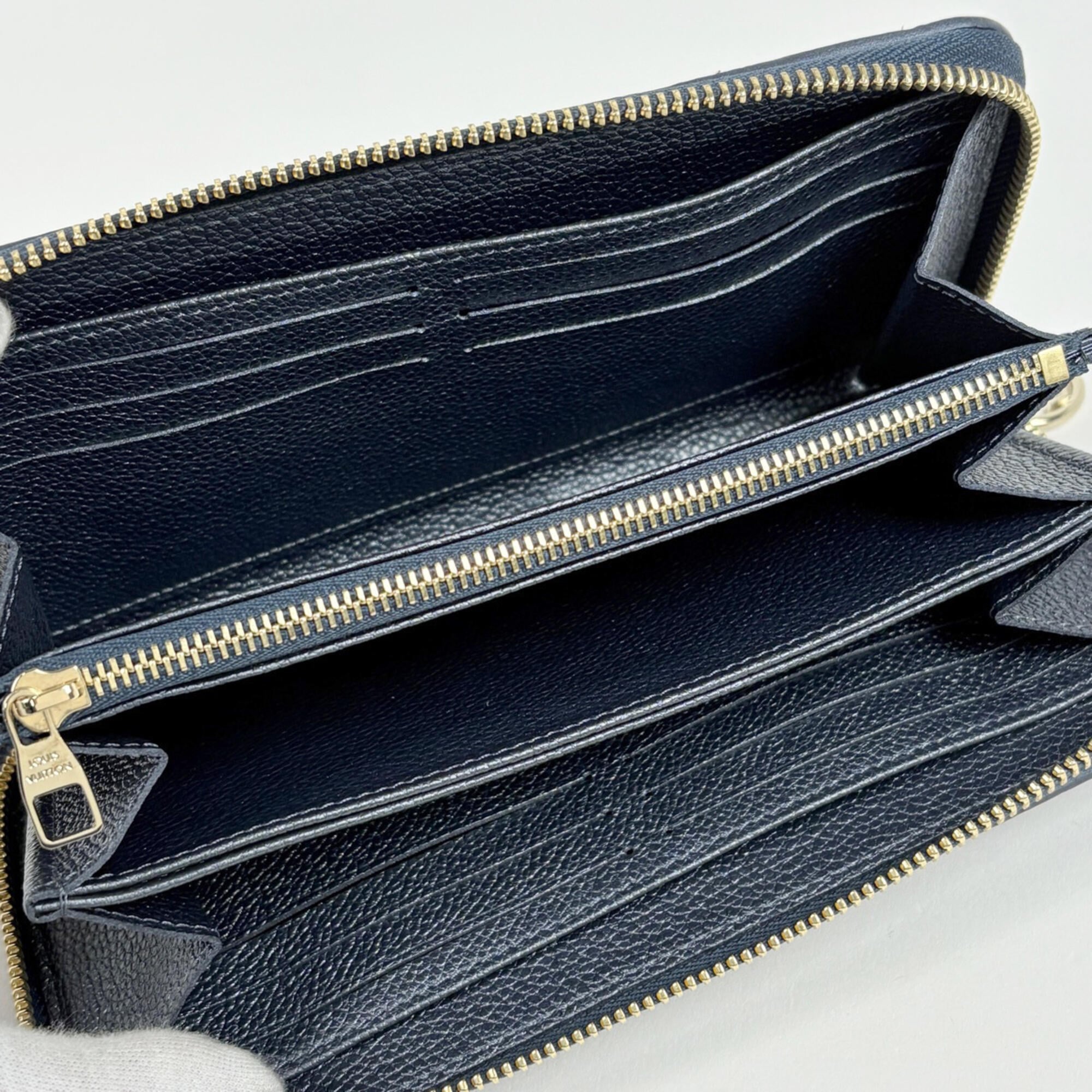 Louis Vuitton Navy Monogram Empreinte Long Wallet (Bi-Fold) (Pre-Owned)