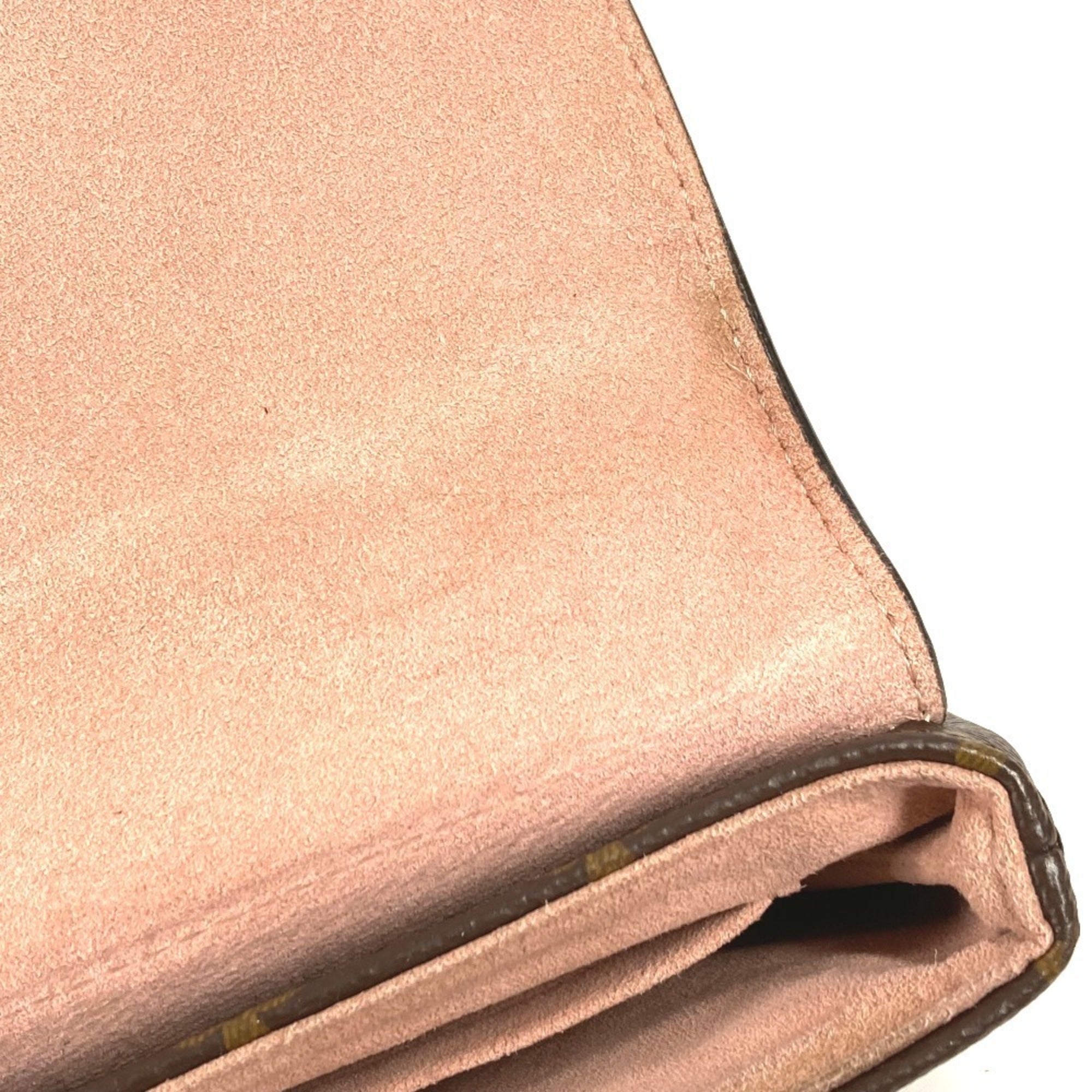 Louis Vuitton Monogram Brown Pink Rose Poudre Monogram Leather Handbag Shoulder Bag (Pre-Owned)