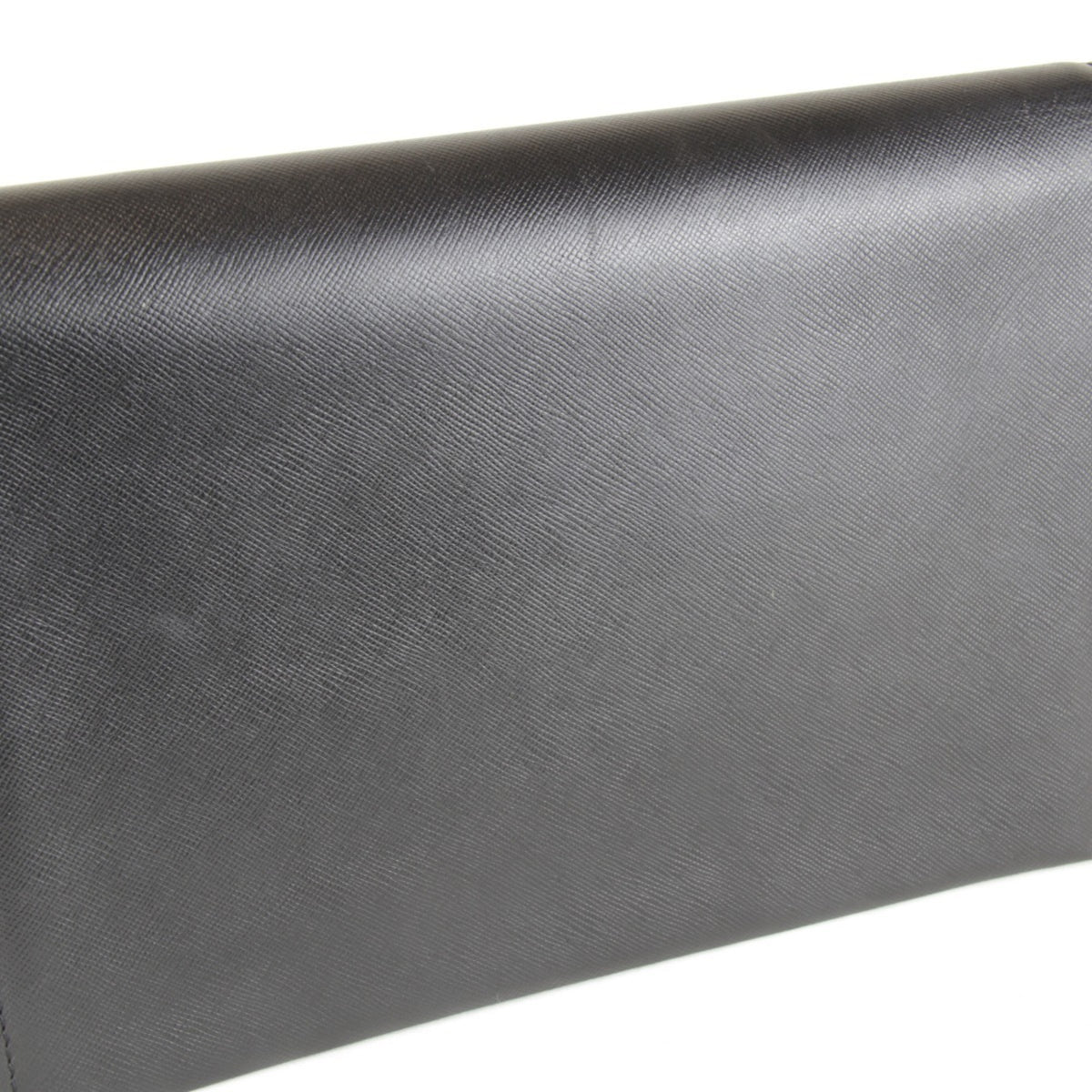 Saint Laurent Black Leather Clutch Bag (Pre-Owned)