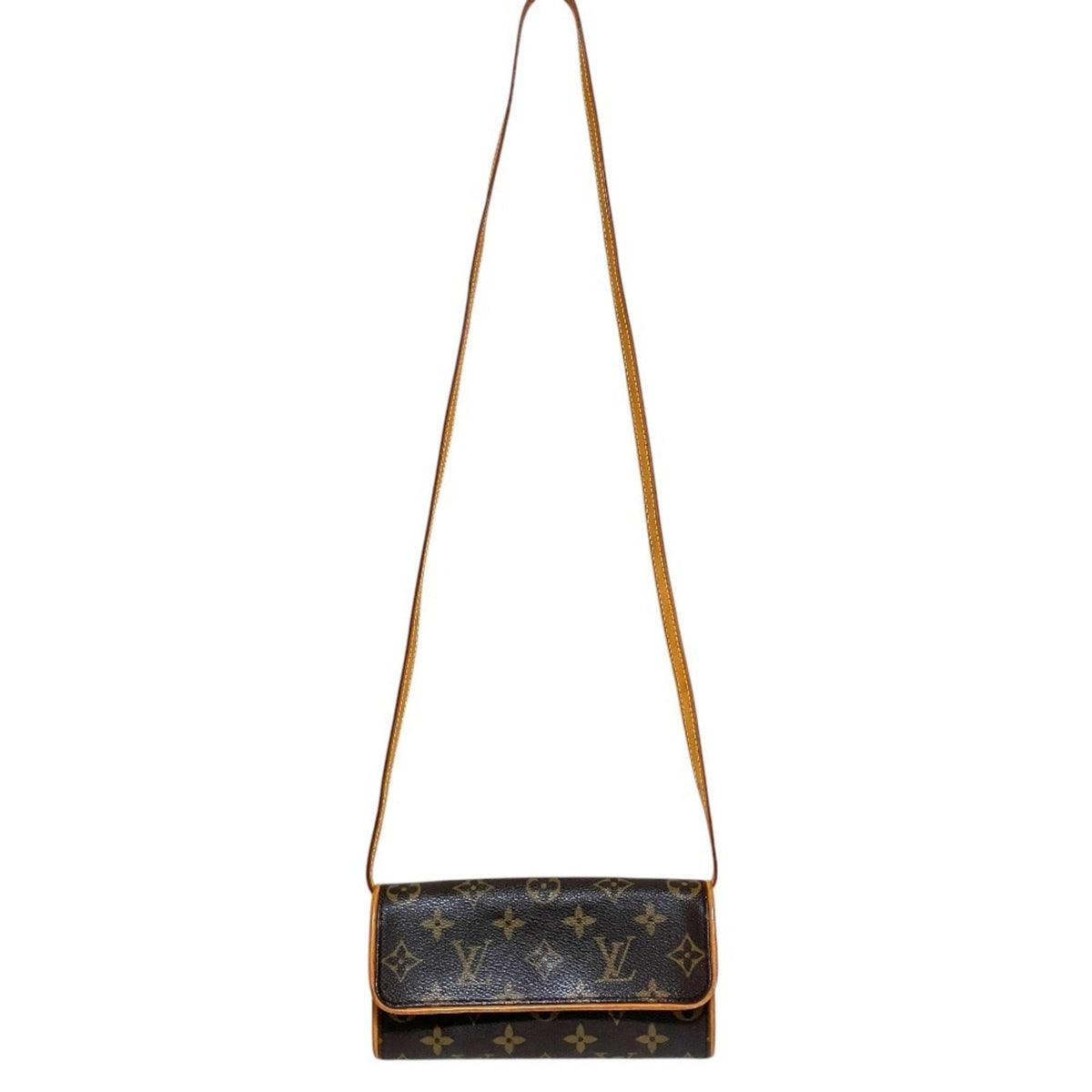 Louis Vuitton Monogram Brown Monogram Pochette Shoulder Bag (Pre-Owned)
