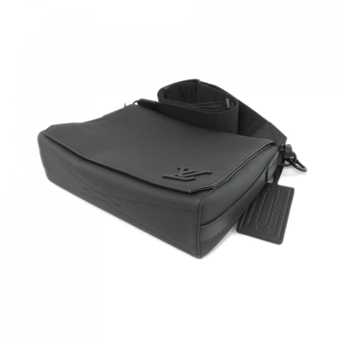 Louis Vuitton Black Leather Shoulder Bag (Pre-Owned)