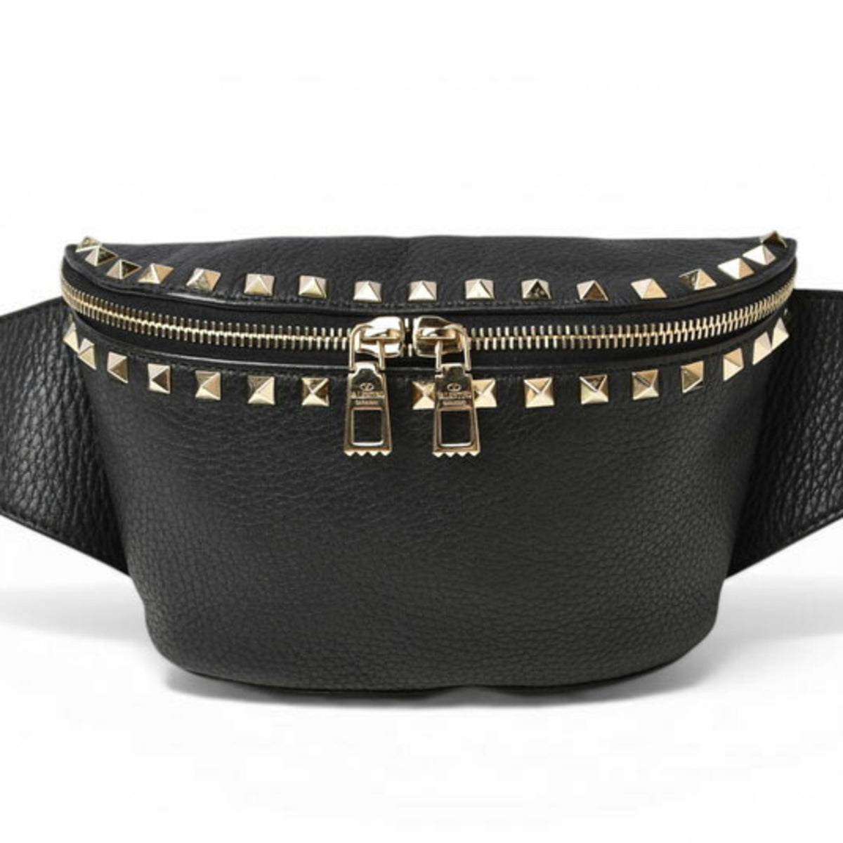 Valentino Black Leather Sling Bag (Pre-Owned)