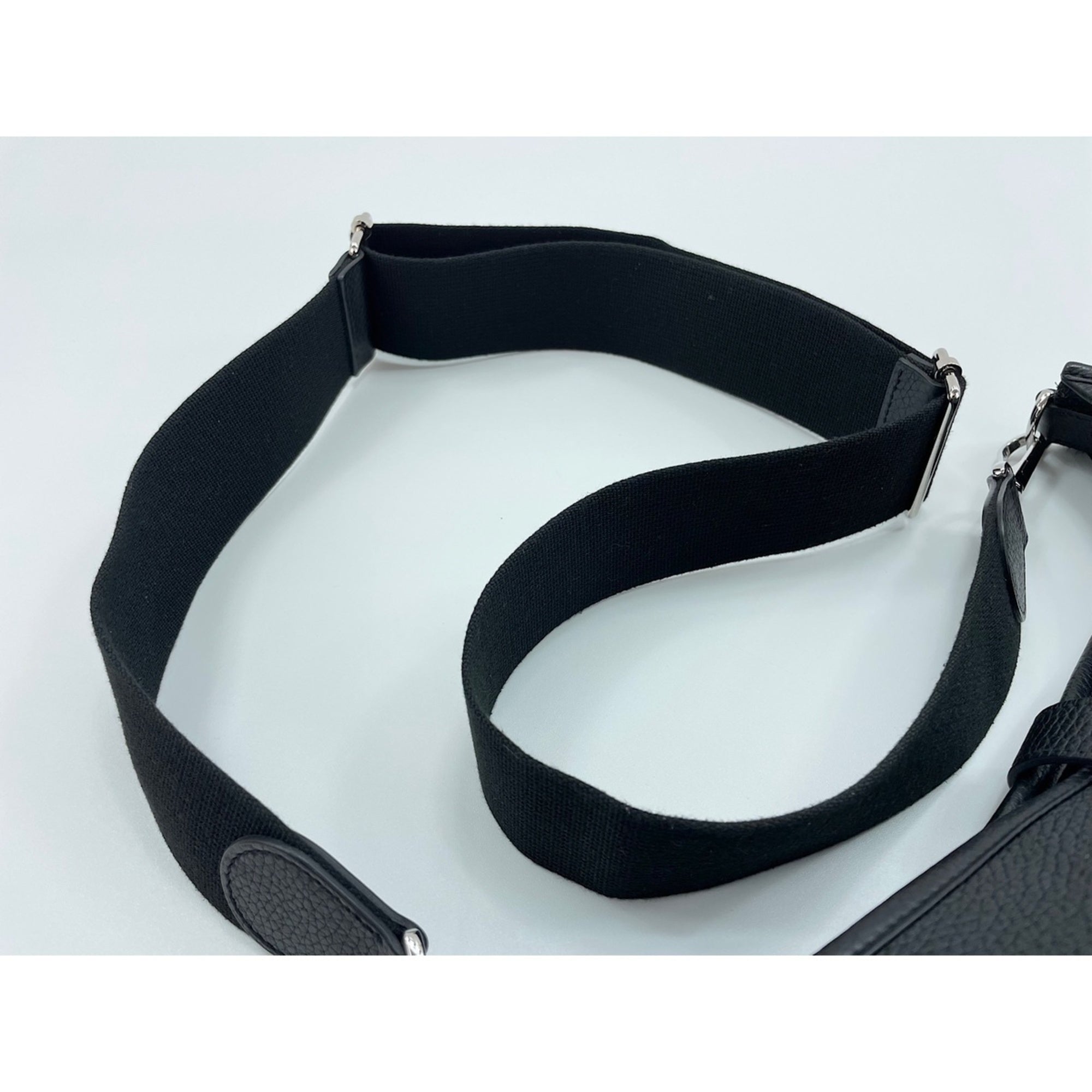 Hermes Black Taurillon Clemence Leather Shoulder Bag (Pre-Owned)