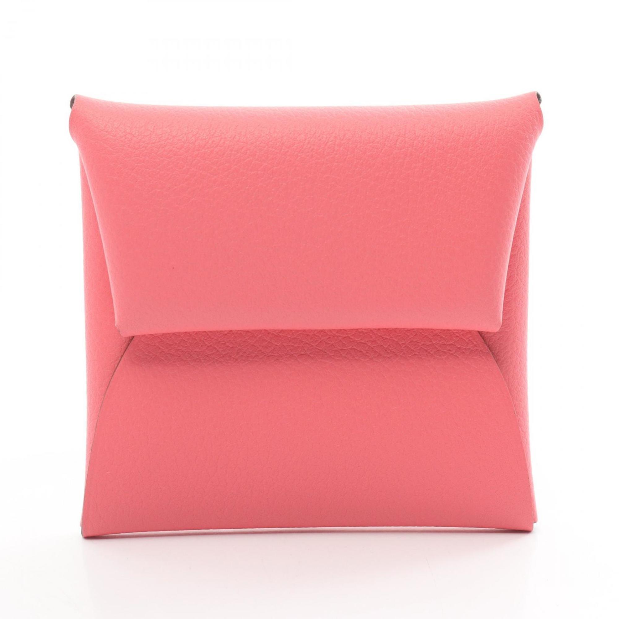 Hermes Pink Chevre Leather Coin Purse/Coin Case (Pre-Owned)