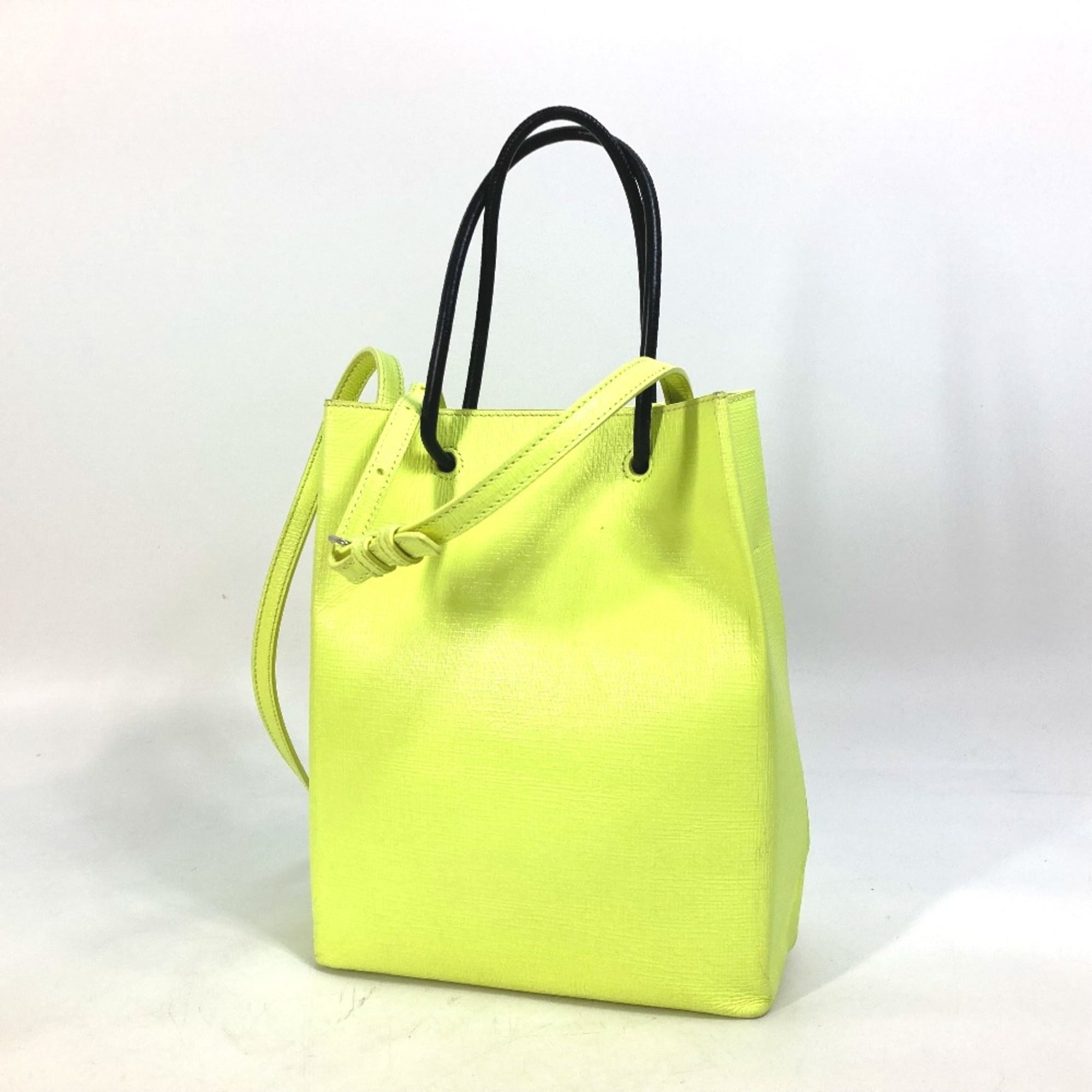 Balenciaga Yellow Leather Tote Bag (Pre-Owned)