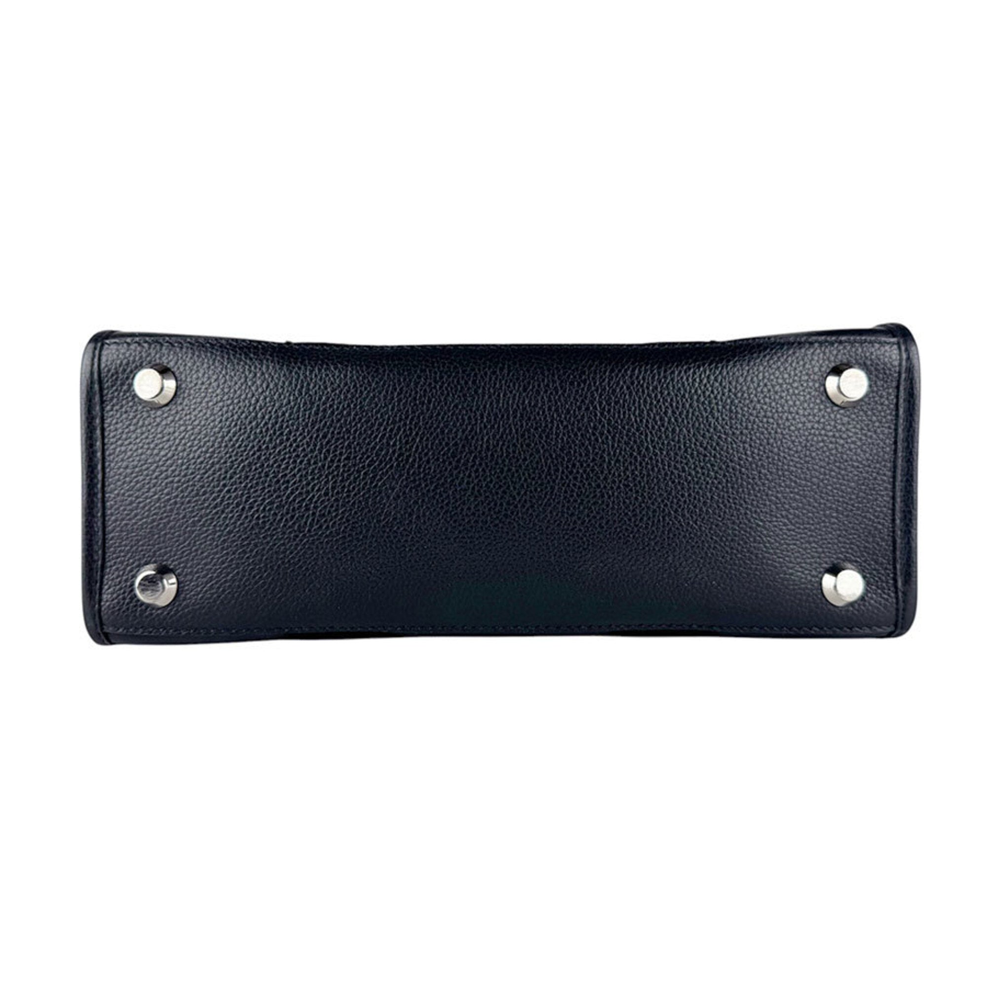 Balenciaga Black Leather Handbag Shoulder Bag (Pre-Owned)