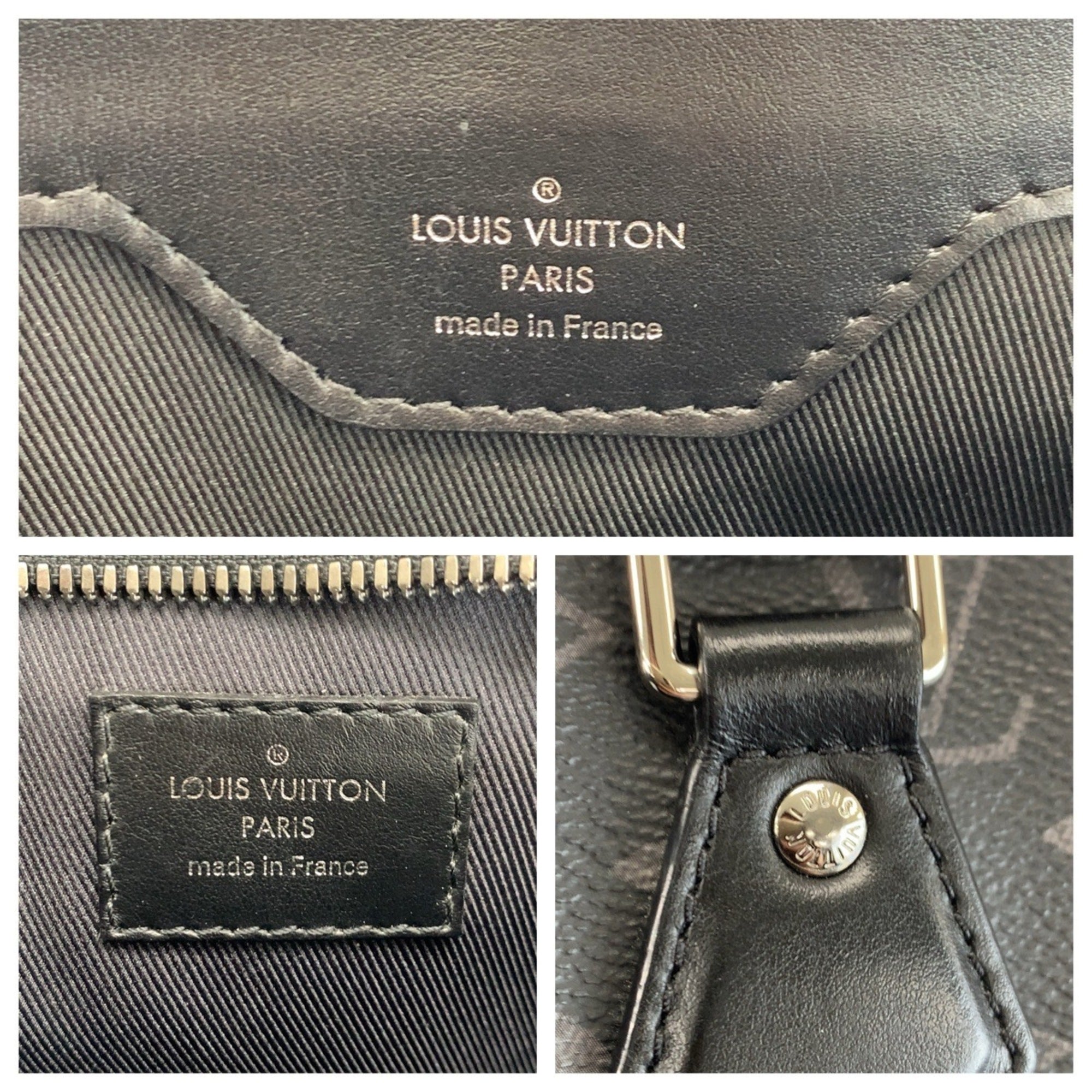 Louis Vuitton Black Monogram Eclipse Monogram Eclipse Tote Bag (Pre-Owned)
