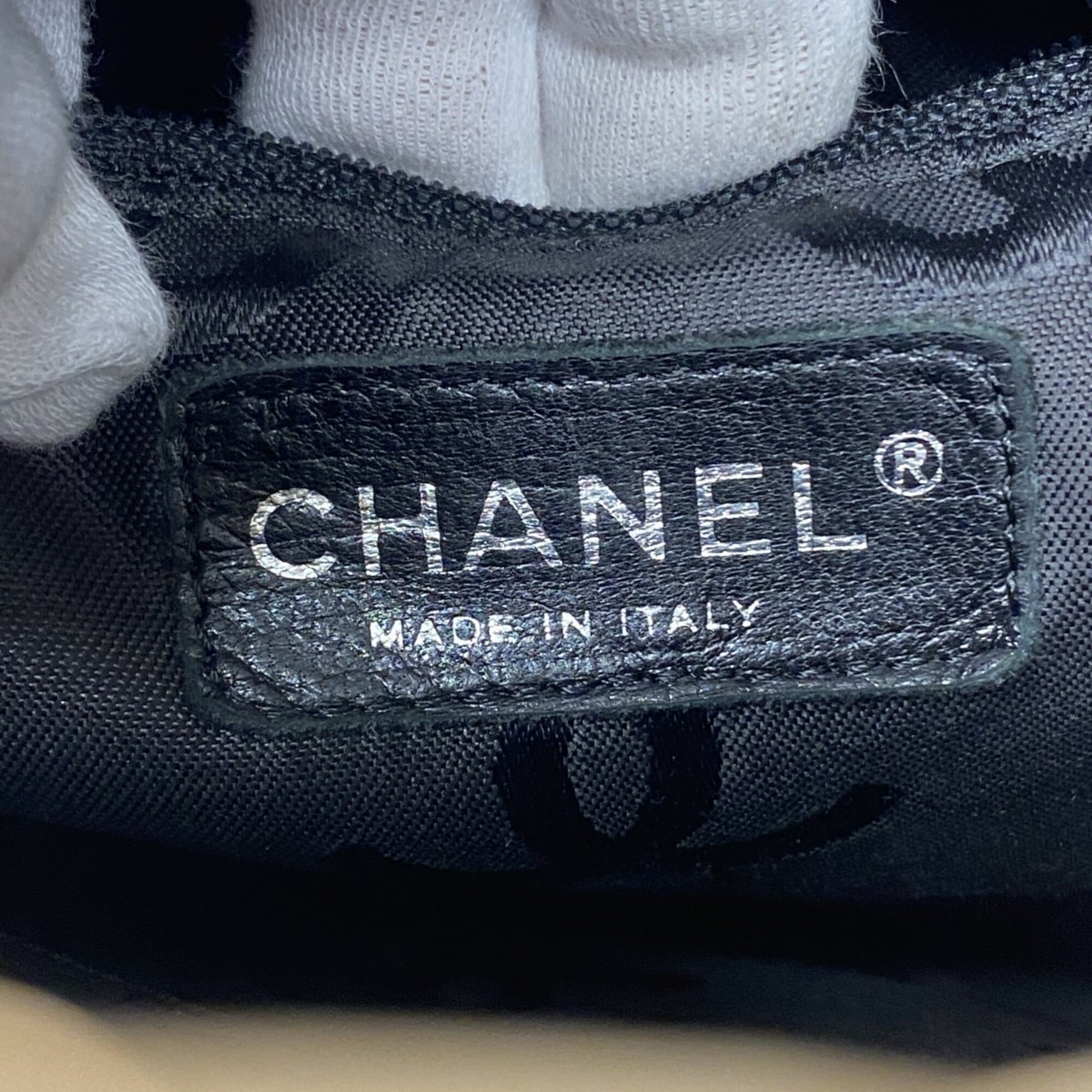 Chanel Black Brown Leather Tote Bag (Pre-Owned)