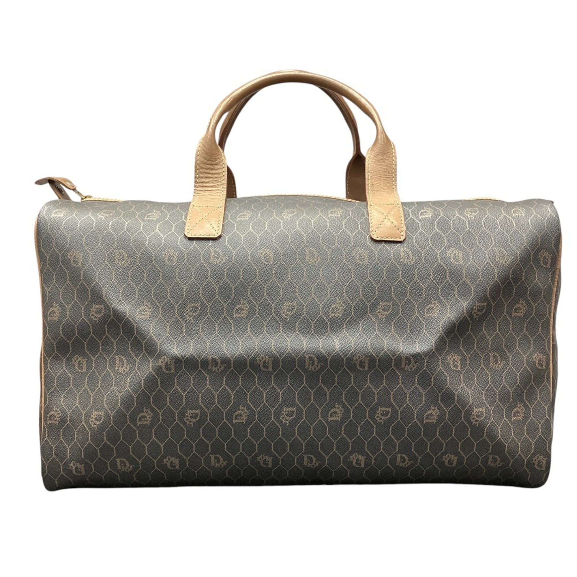 Christian Dior Dark Brown Pvc Boston Bag (Pre-Owned)