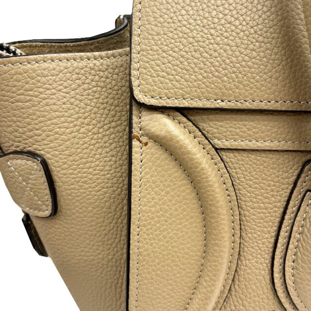 Celine Grayish Leather Handbag Tote Bag (Pre-Owned)