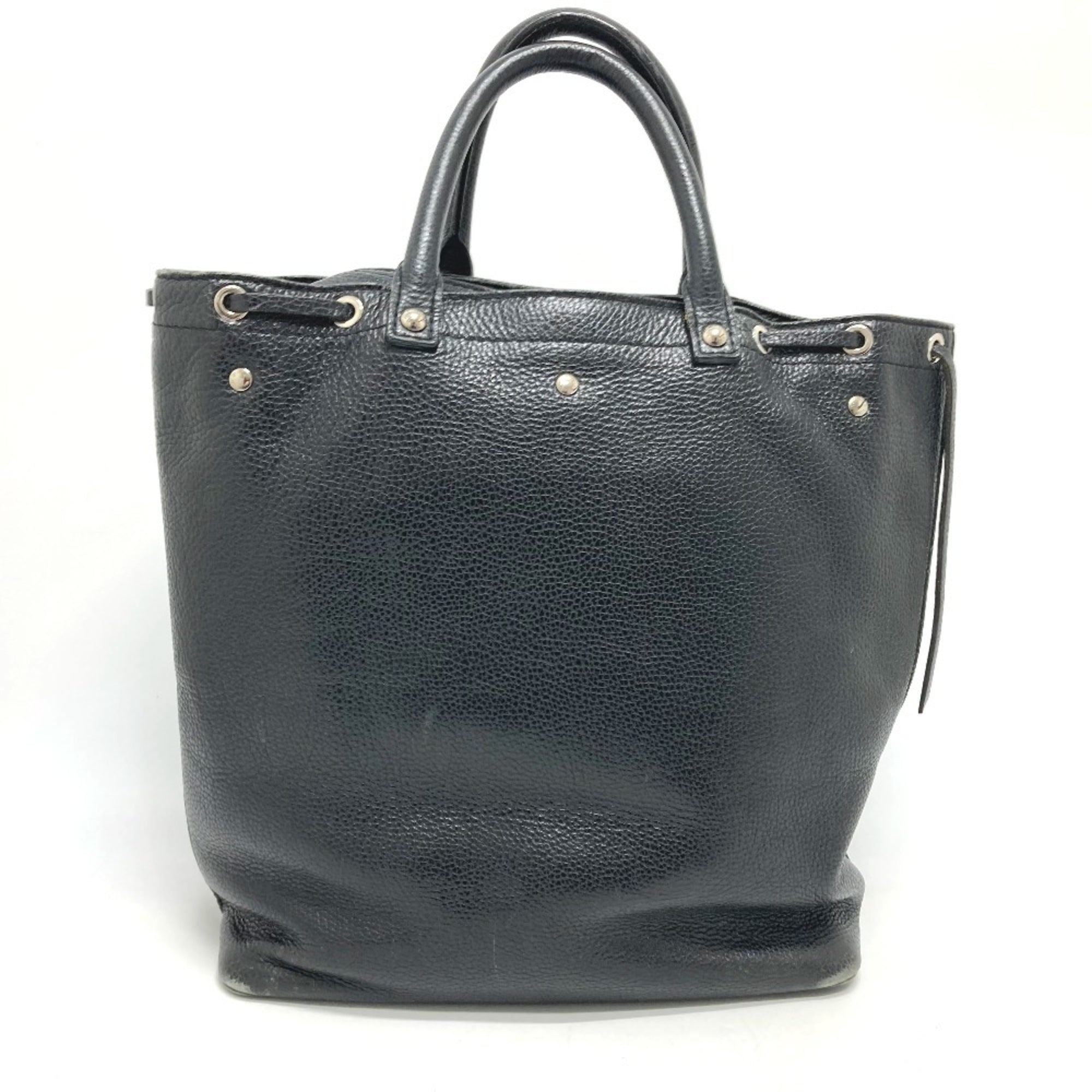 Louis Vuitton Black Noir Leather Tote Bag (Pre-Owned)