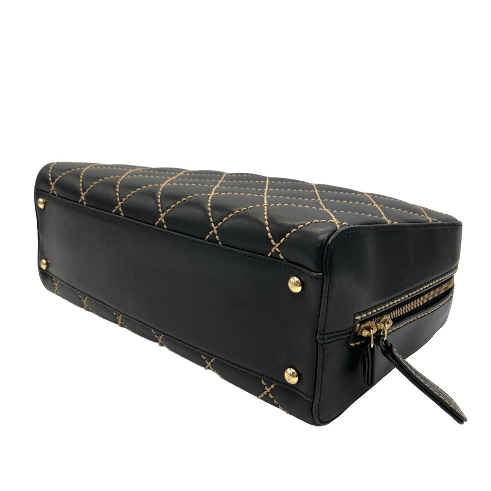 Chanel Black Boston Bag Handbag (Pre-Owned)