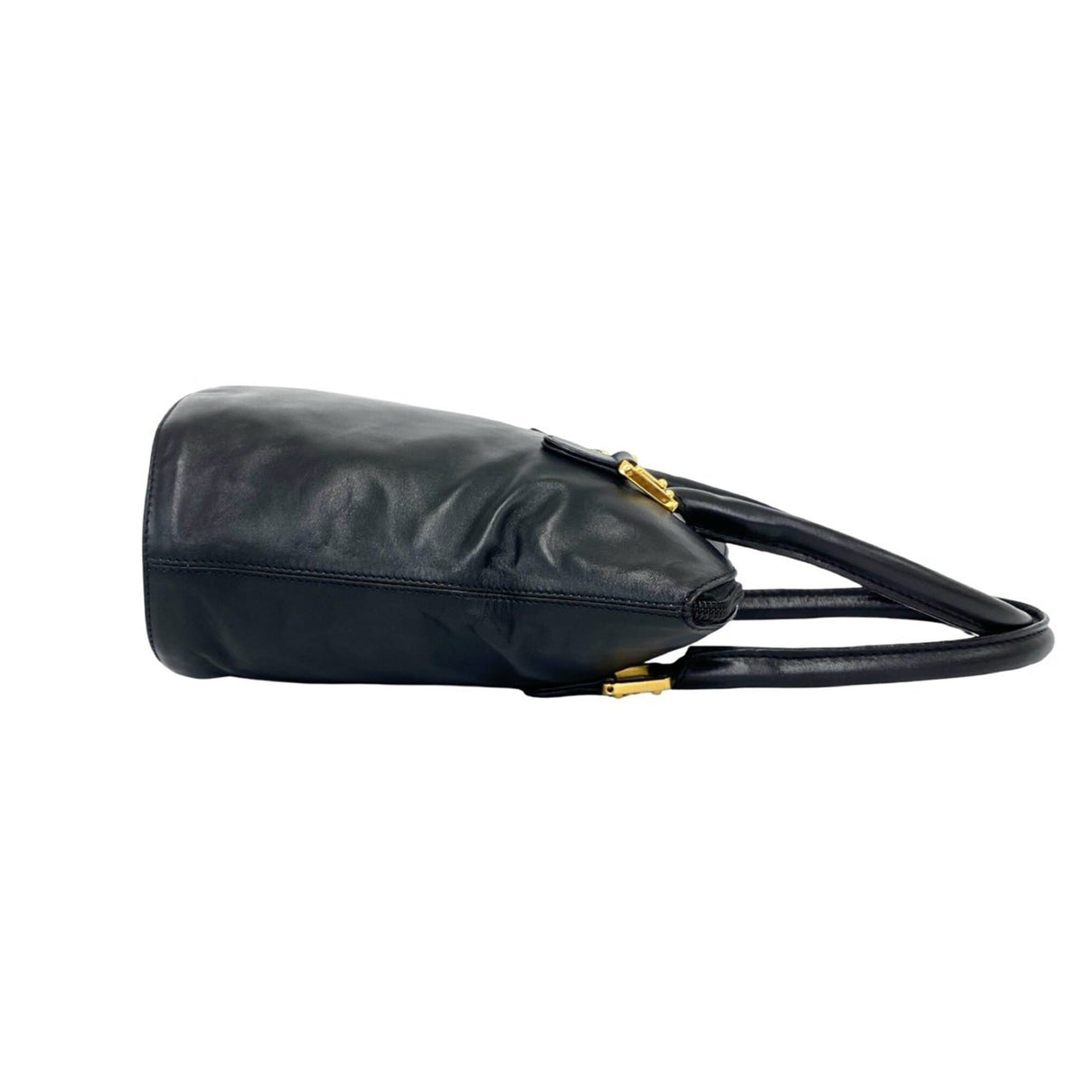 Loewe Black Leather Handbag Tote Bag (Pre-Owned)