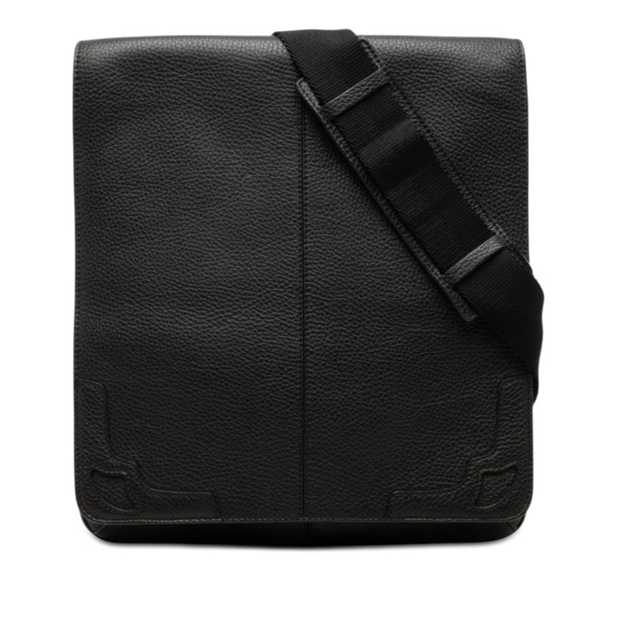Cartier Marcello Black Leather Shoulder Bag (Pre-Owned)