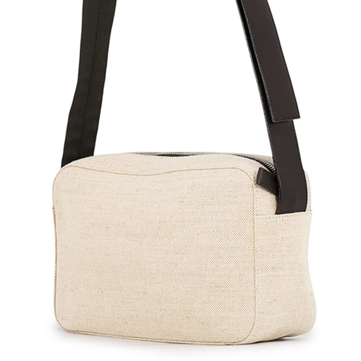 Prada Beige Khaki Canvas Handbag Shoulder Bag (Pre-Owned)