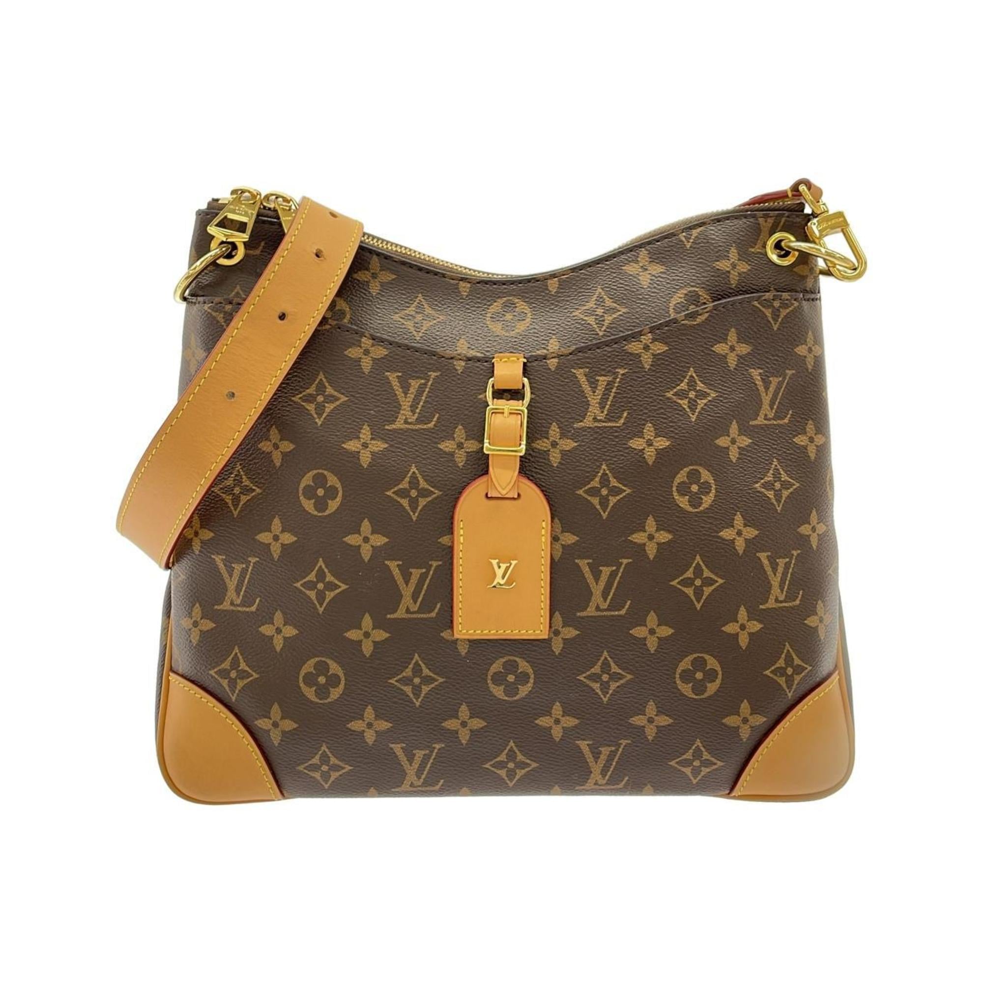 Louis Vuitton Marron Coated Canvas Shoulder Bag (Pre-Owned)