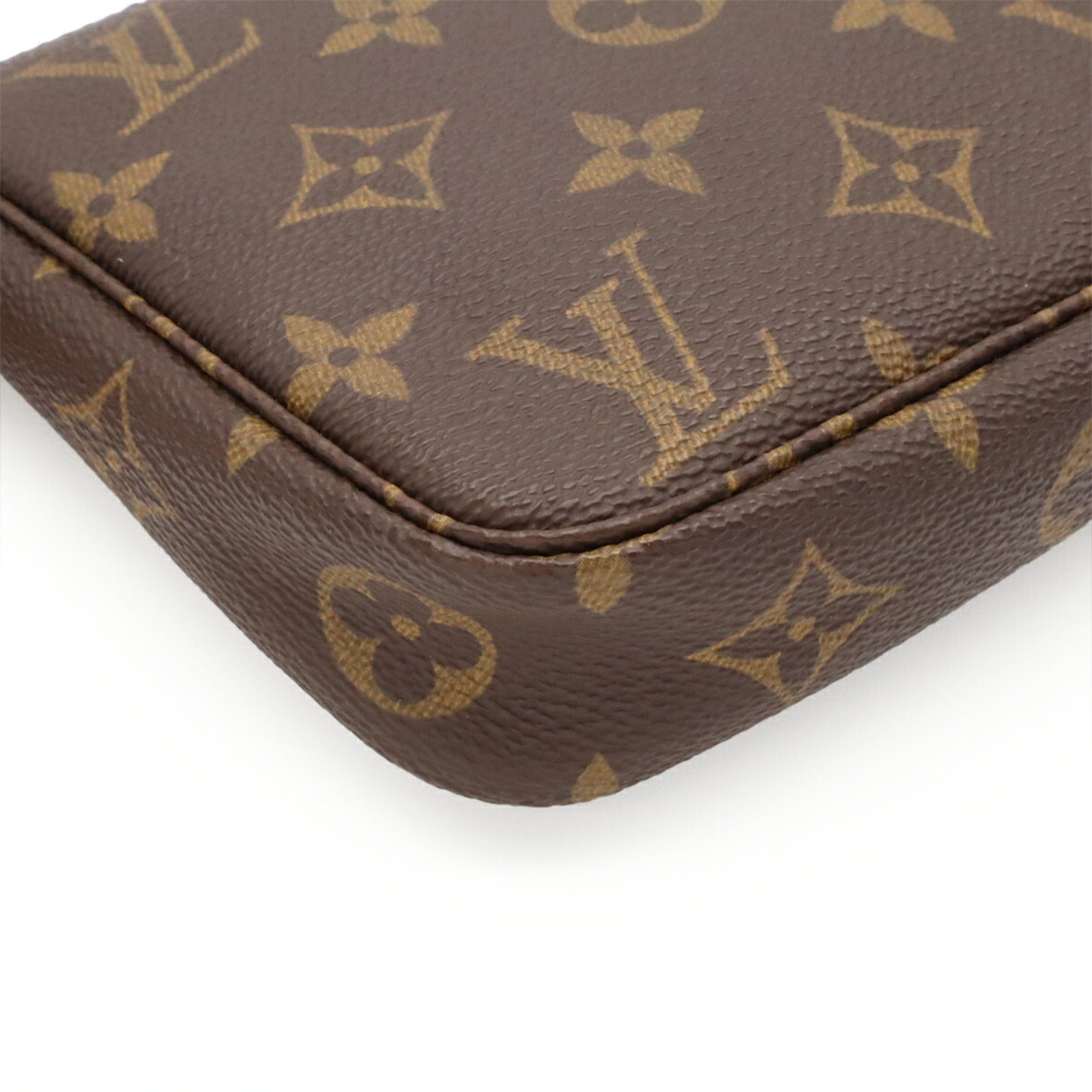 Louis Vuitton Brown Monogram Handbag Pochette Pouch (Pre-Owned)