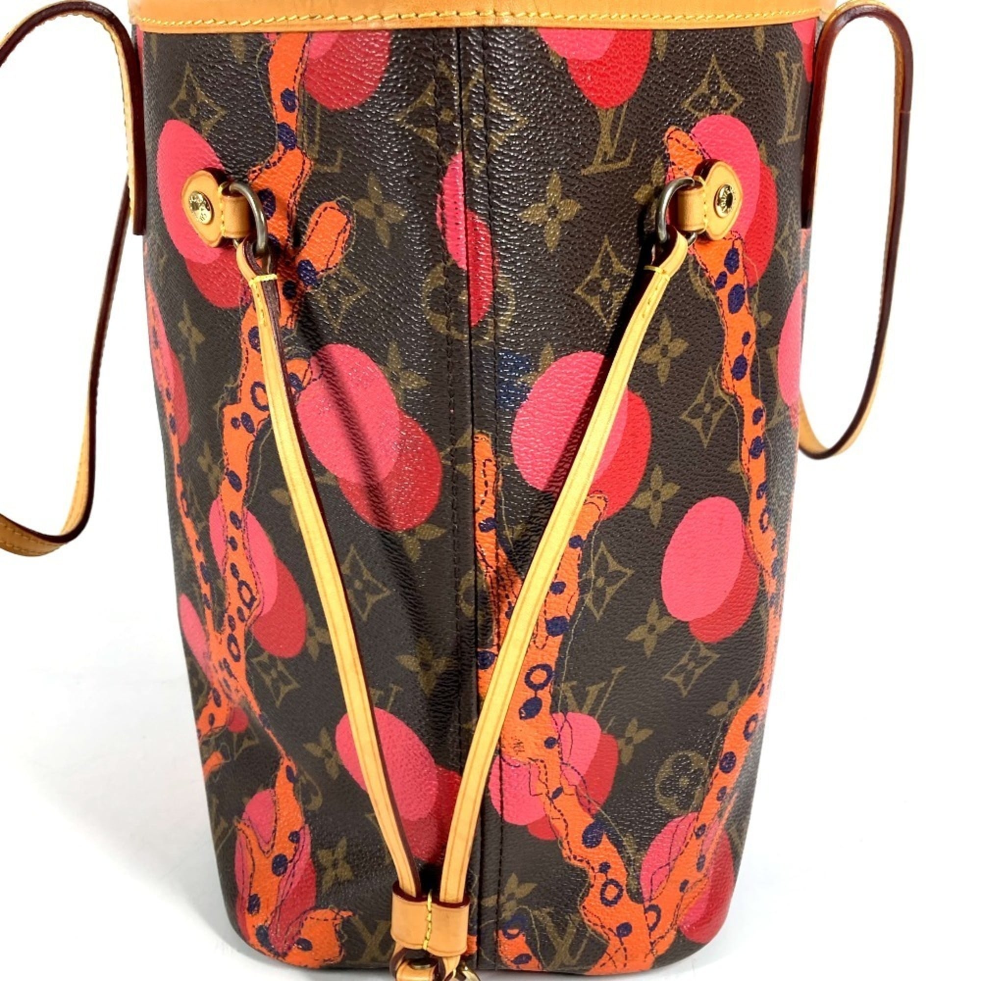 Louis Vuitton Monogram Ramages Brown Pink Monogram Shoulder Bag Tote Bag (Pre-Owned)