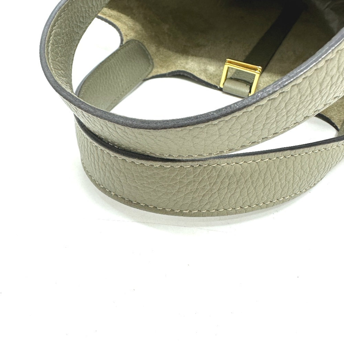 Hermes Picotin Gray Taurillon Clemence Leather Handbag (Pre-Owned)