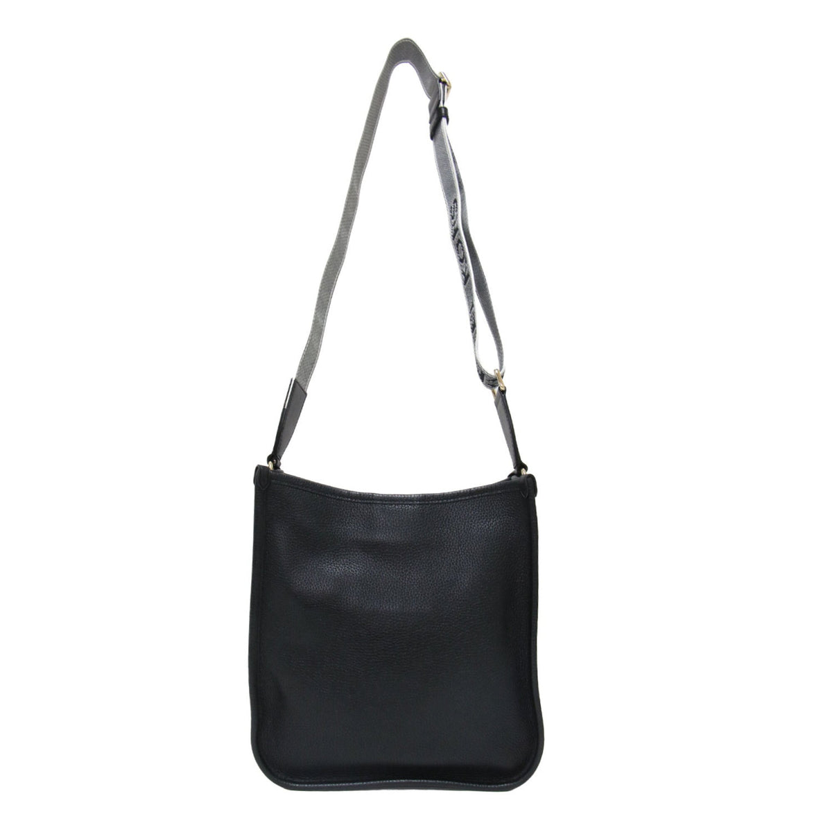 Michael Kors Black Leather Messenger Bag (Pre-Owned)