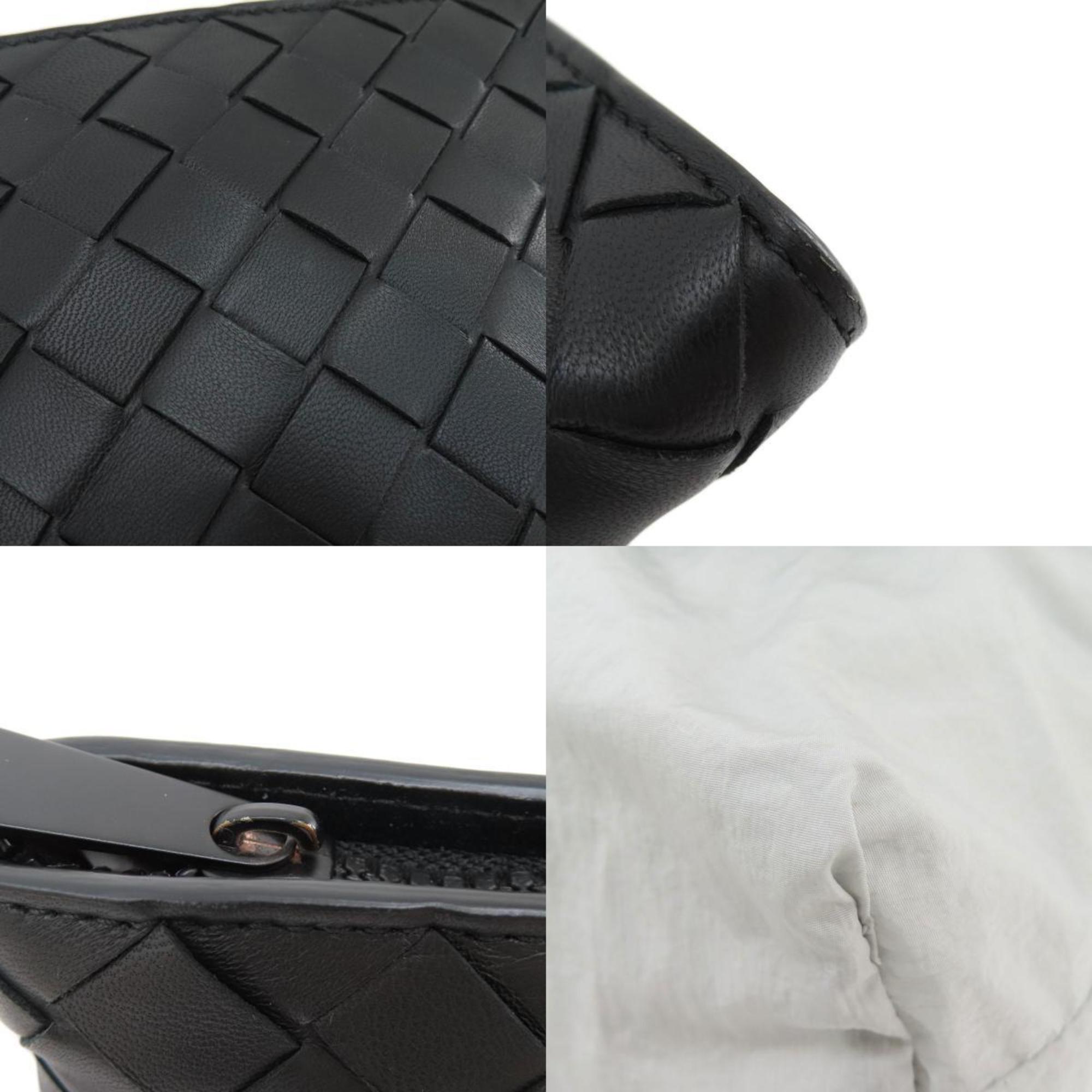 Bottega Veneta Intrecciato Black Leather Nylon Eco-Bag Tote Bag (Pre-Owned)