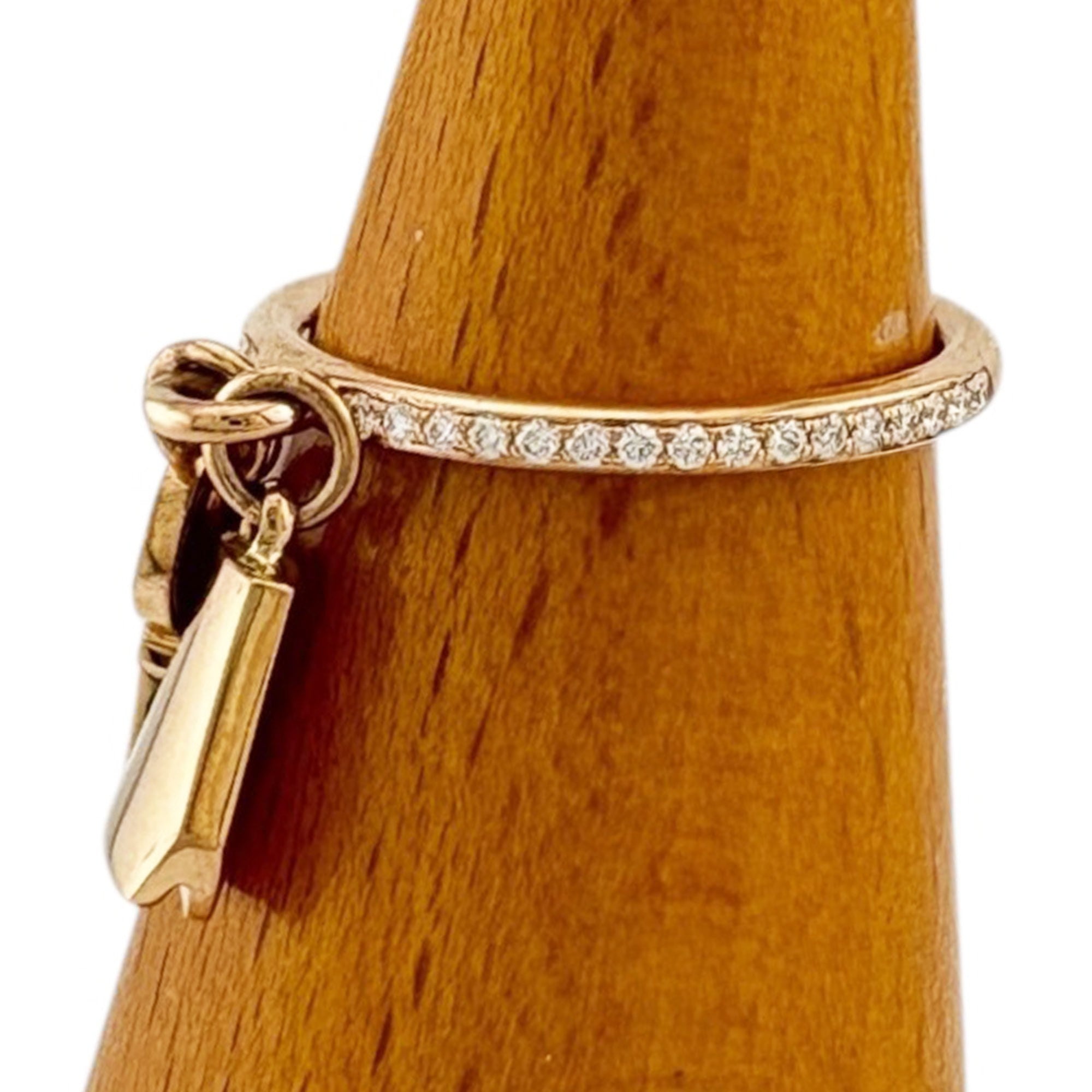 Hermes Pink Gold (18K) Band Ring (Pre-Owned)