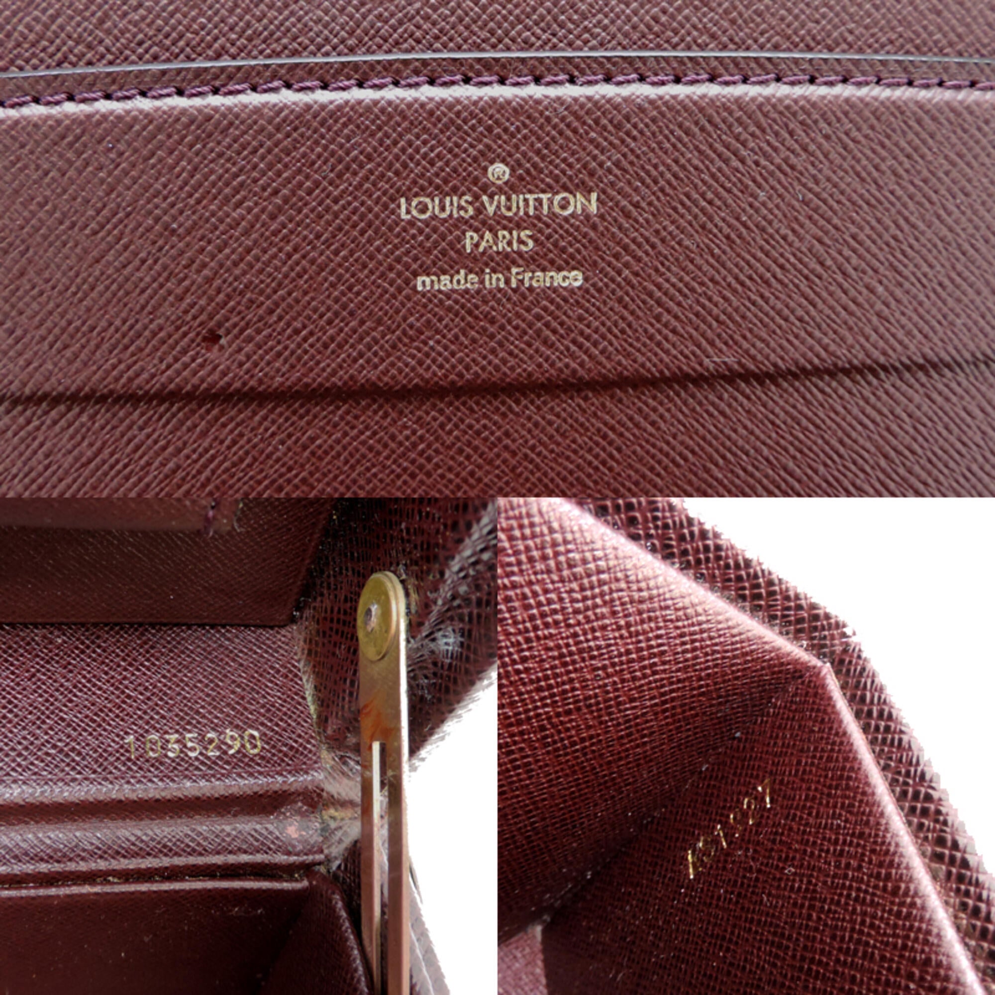 Louis Vuitton Acajou Red Brown Taiga Leather Attaché Case (Pre-Owned)