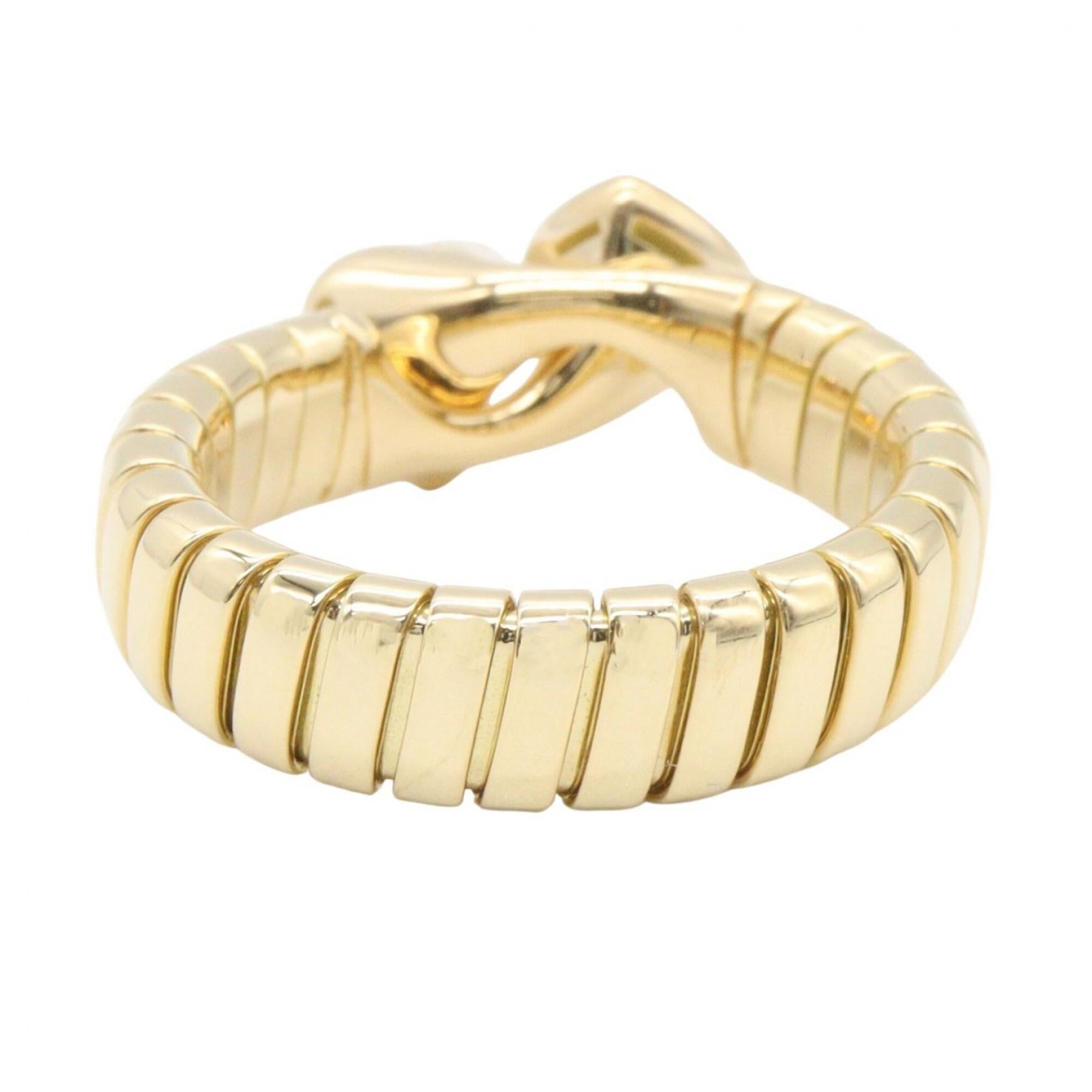 Bvlgari Tubogas Gold Green Yellow Gold (18K) Band Ring (Pre-Owned)