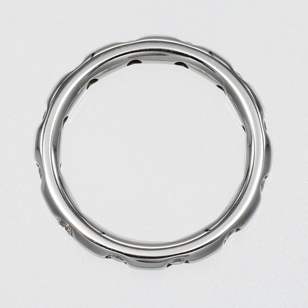 Tiffany Silver Platinum 950 Band Ring (Pre-Owned)